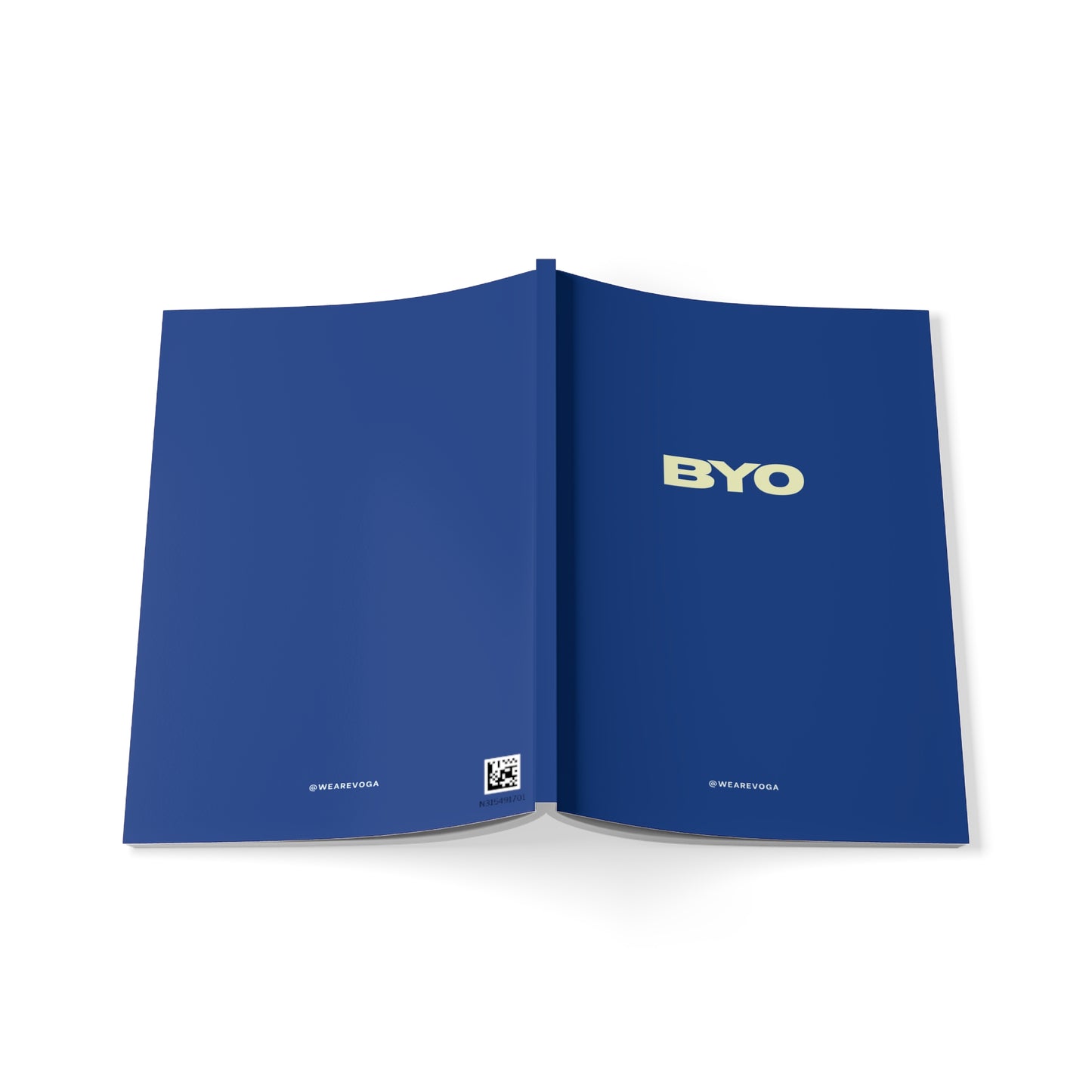 BYO A5 Softcover Notebook — Minimal Navy Journal for Notes & Ideas
