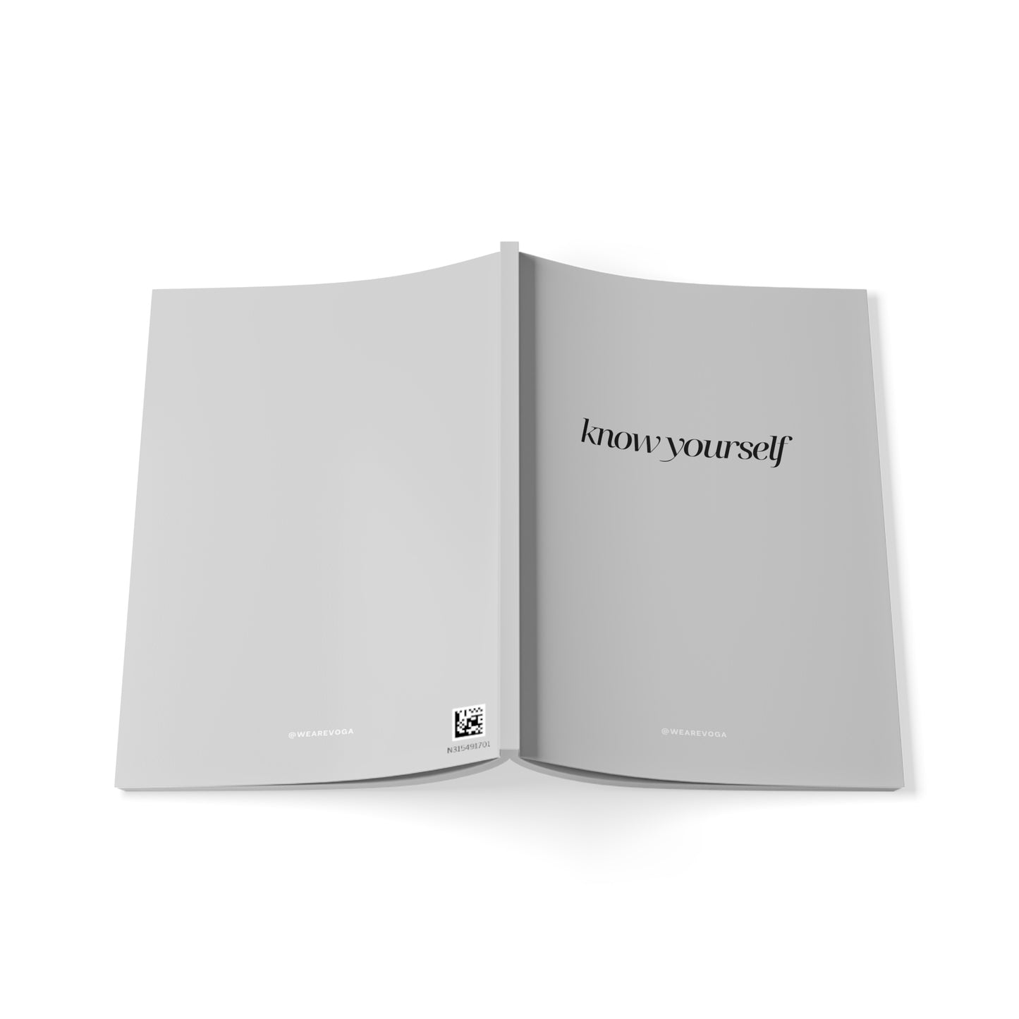 Know Yourself A5 Notebook — Minimalist Softcover Journal for Self-Reflection