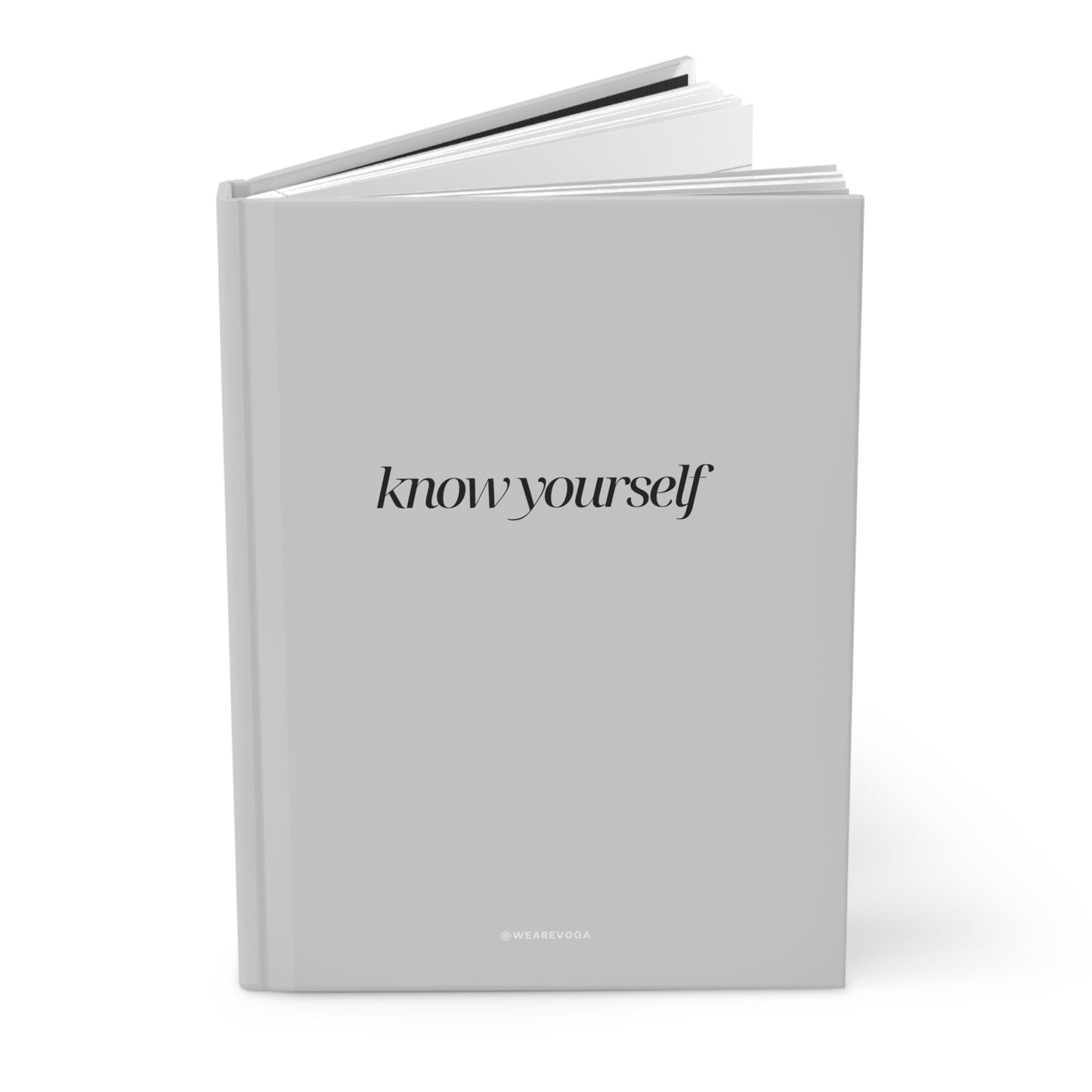 Know Yourself Hardcover Journal — Lined Matte Self-Reflection Notebook