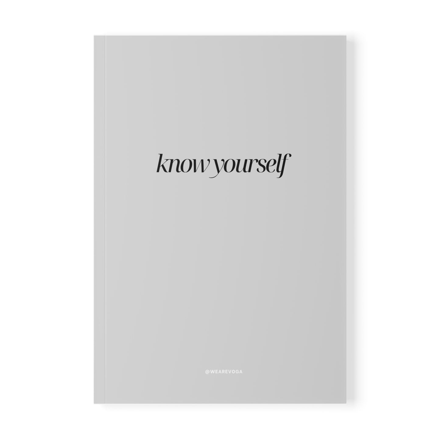 Know Yourself A5 Notebook — Minimalist Softcover Journal for Self-Reflection