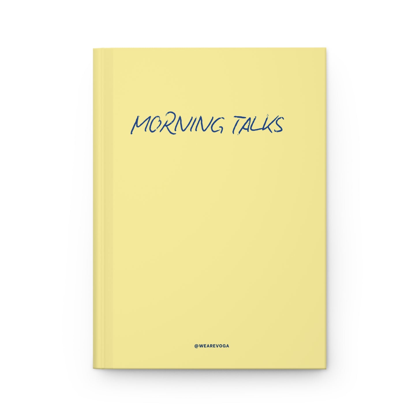 Morning Talks Hardcover Journal — Lined Matte Notebook for Daily Reflections