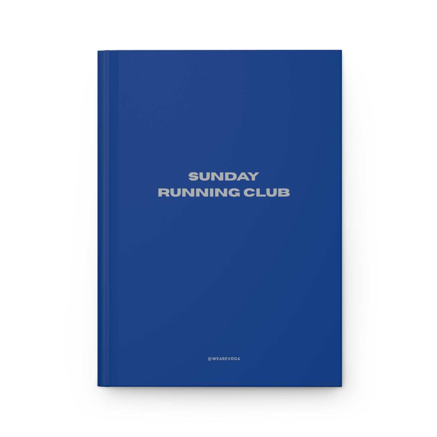 Sunday Running Club Hardcover Journal — Lined Matte Notebook for Runners & Training Logs