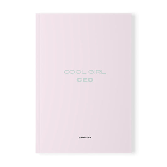 Cool Girl CEO Softcover Notebook — A5 Pink Notebook for Boss Baddies