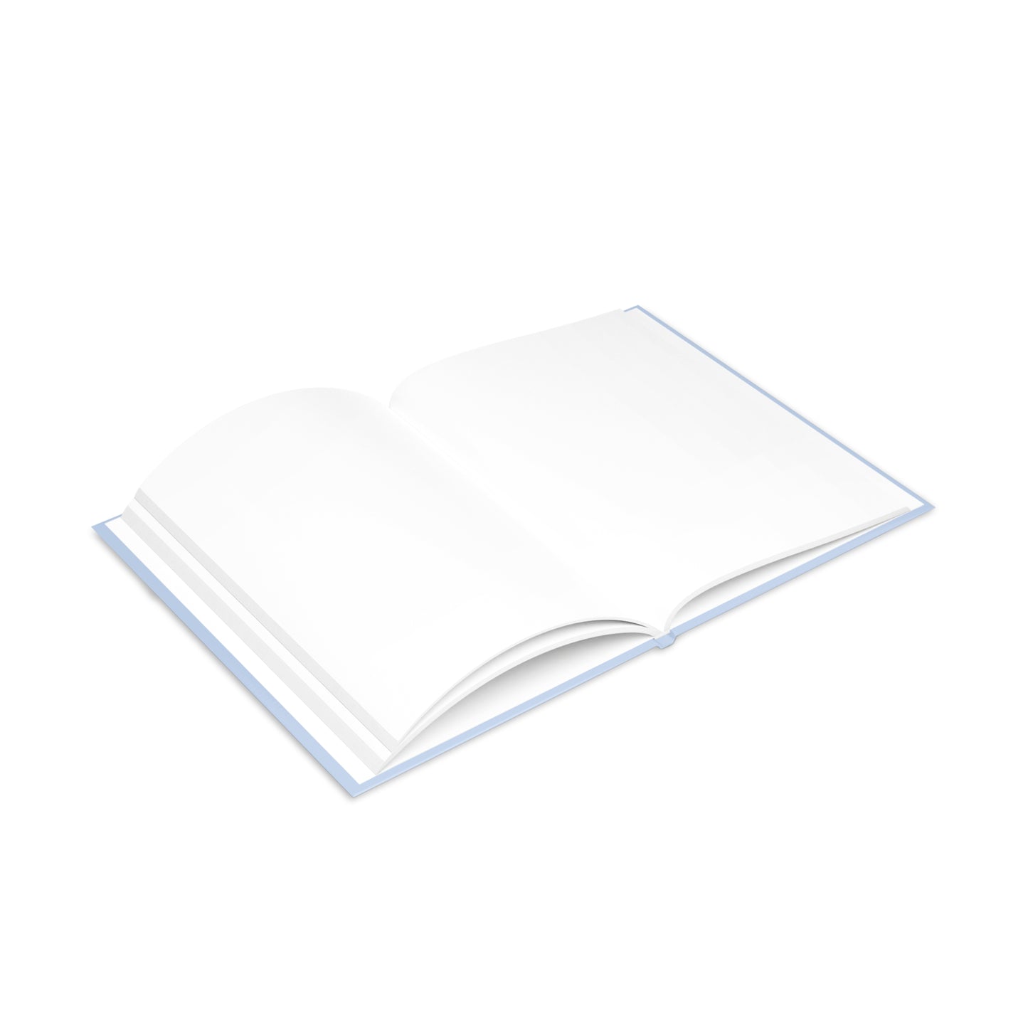 Hardcover Notebook — "I Am a Modern Cinderella" Puffy Cover Journal (Light Blue)