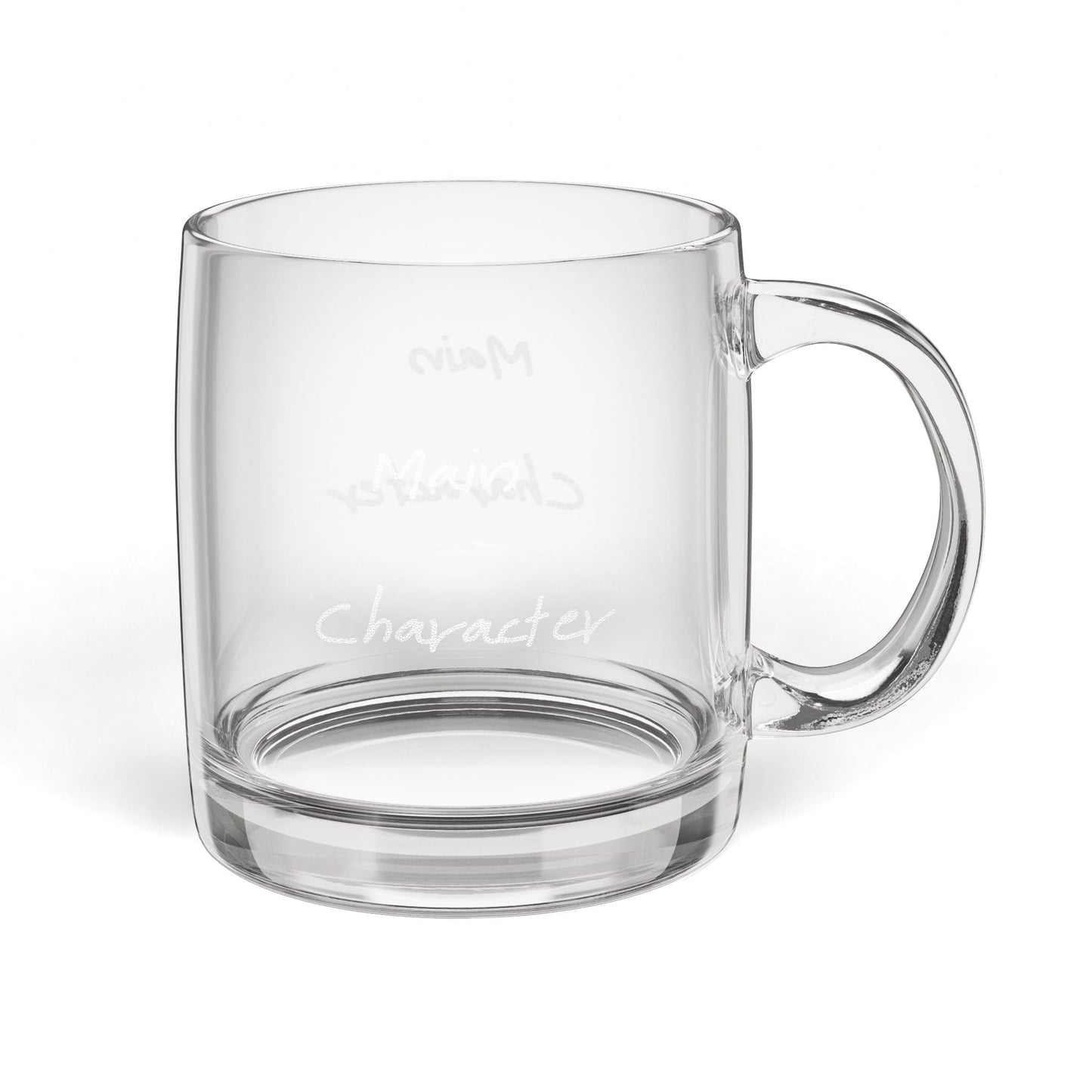 Main Character Glass Coffee Mug — 12.25 oz Coffee Cup
