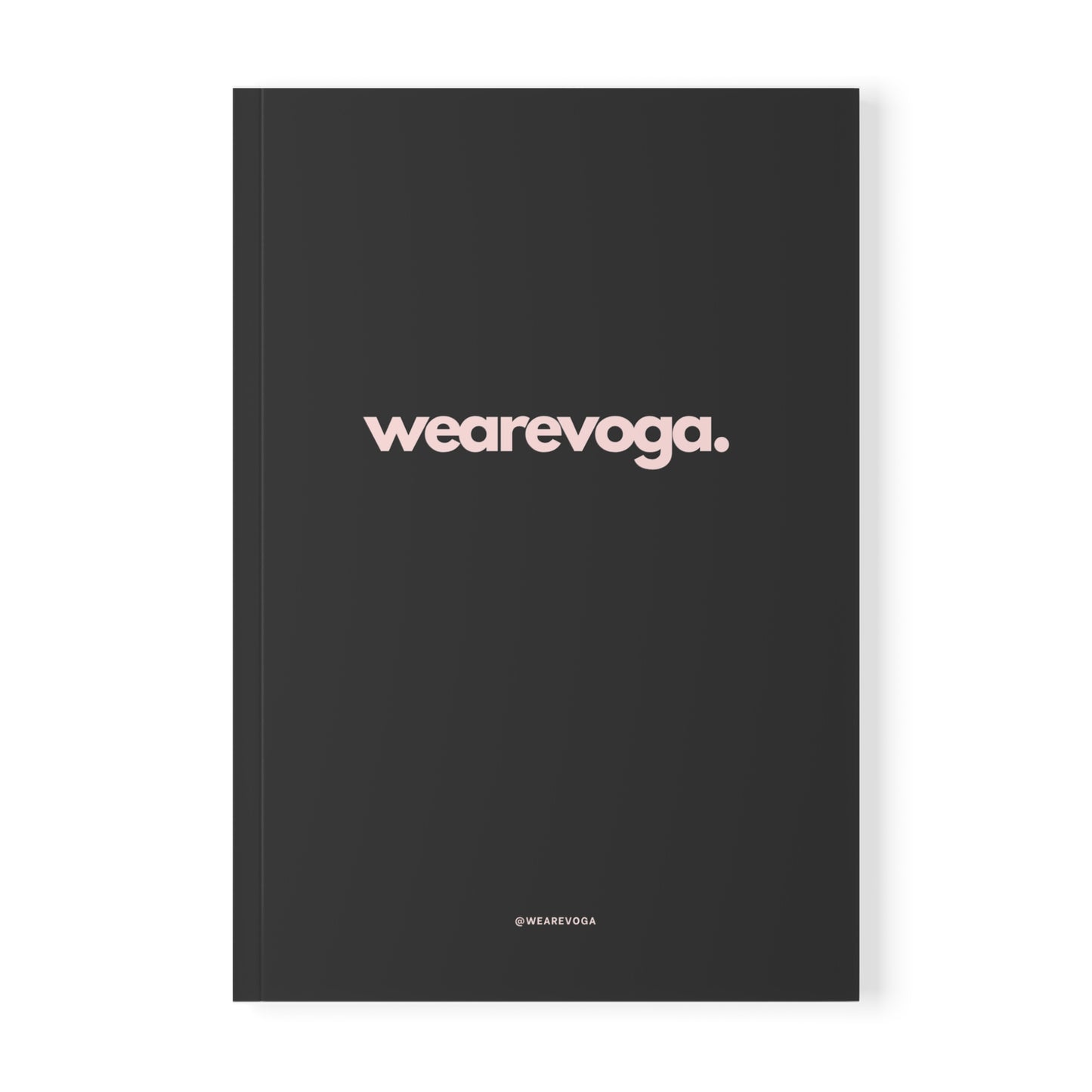 wearevoga A5 Softcover Notebook — Minimal Black Journal for Notes & Planning