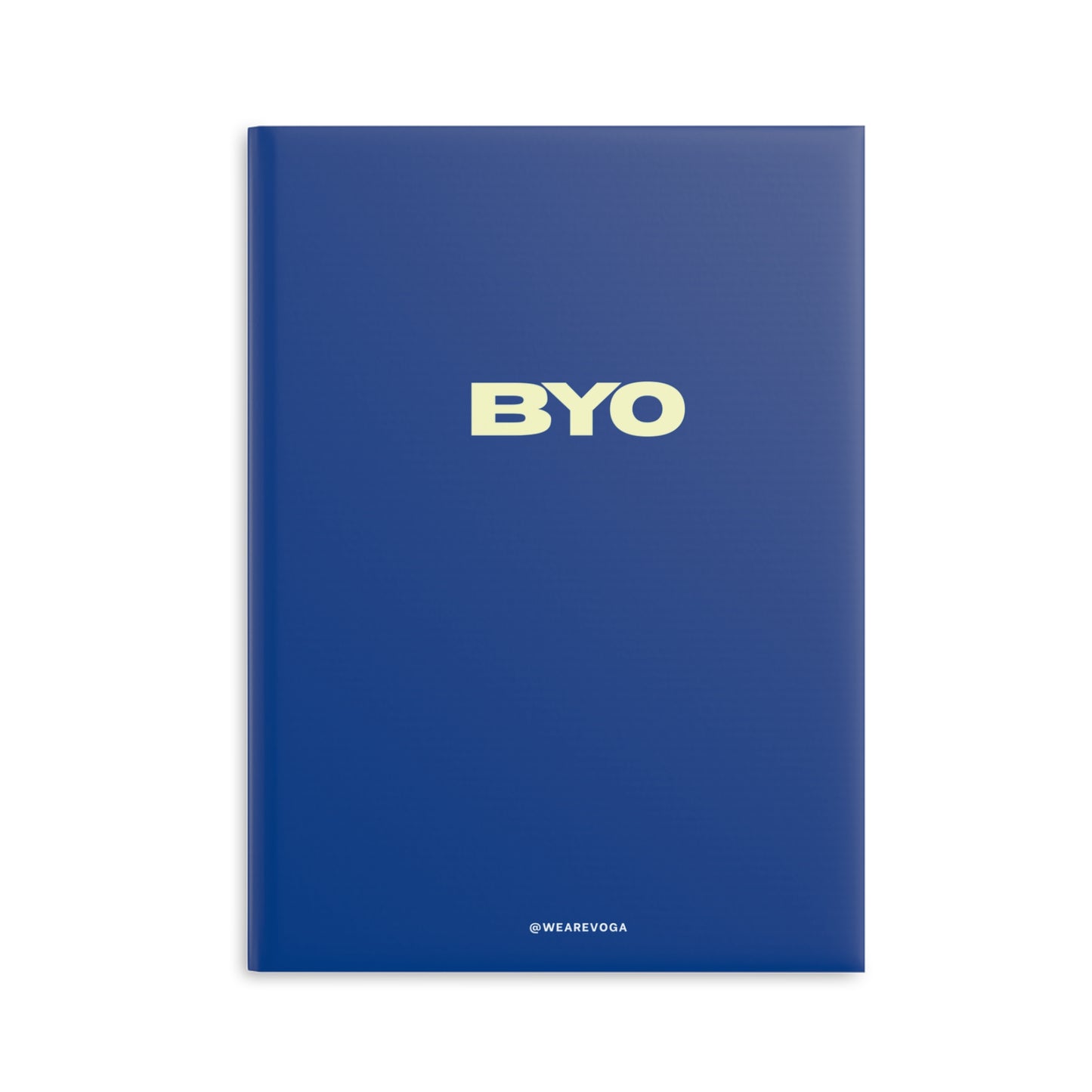 BYO Blue Hardcover Notebook — Puffy Cover Journal for Notes & Planning