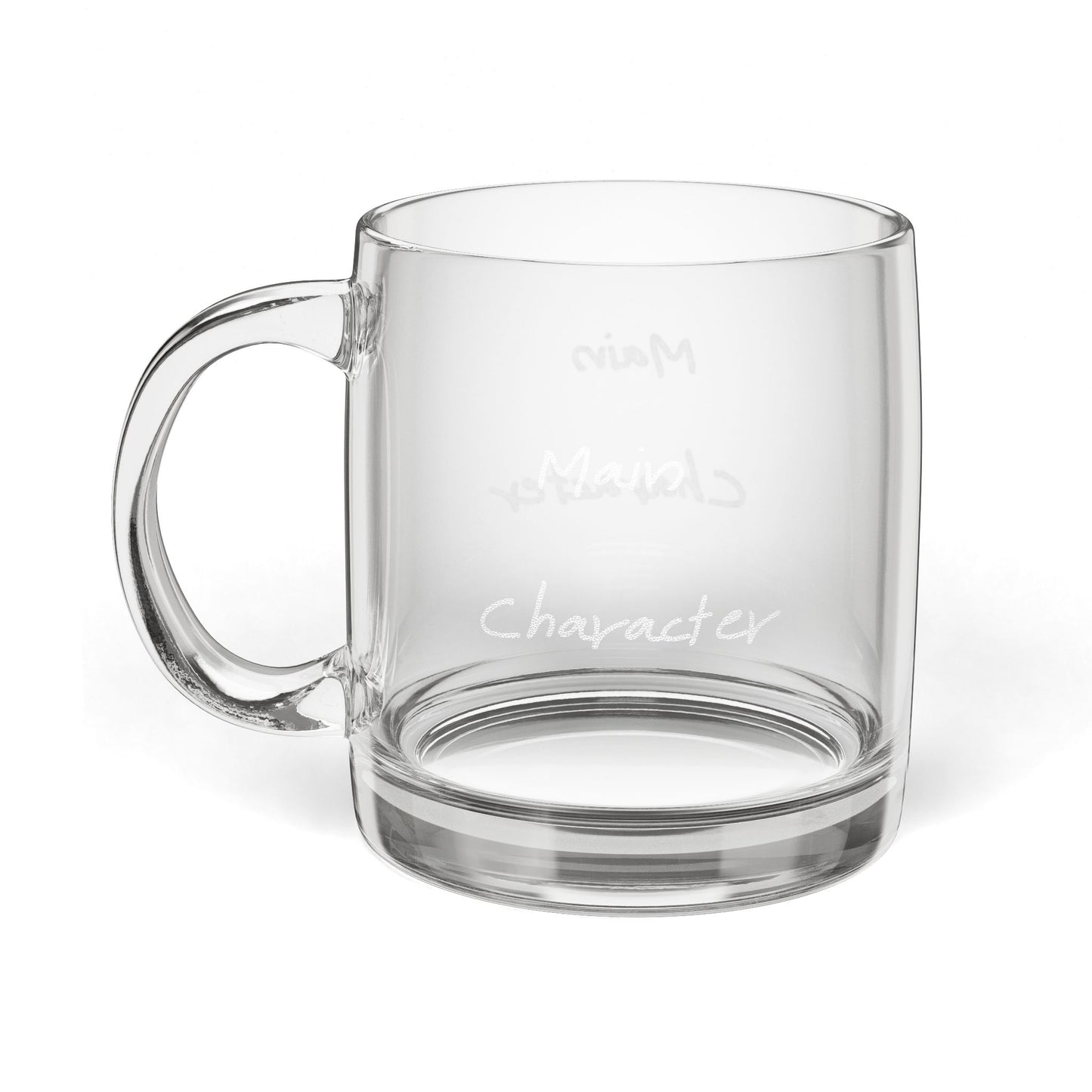 Main Character Glass Coffee Mug — 12.25 oz Coffee Cup
