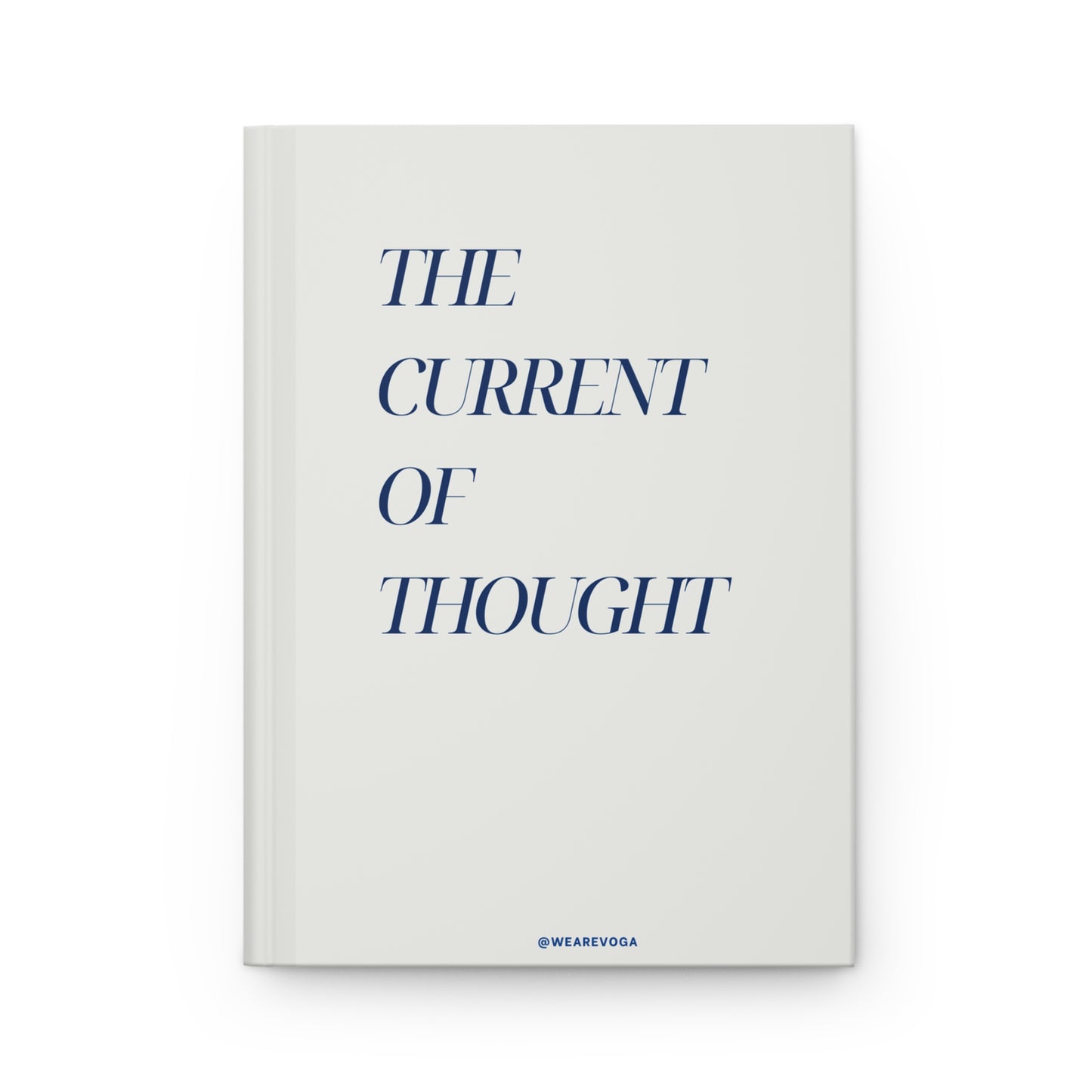 The Current of Thought Hardcover Journal — Minimalist Matte Notebook for Reflection & Ideas
