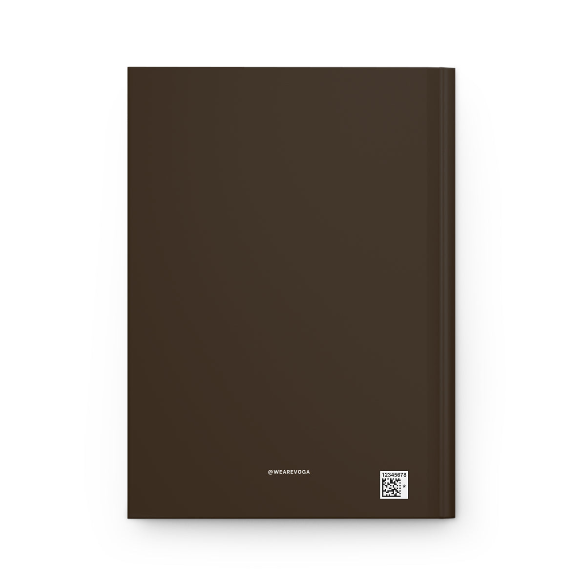 Brunette Edition Hardcover Journal – Matte Brown Notebook