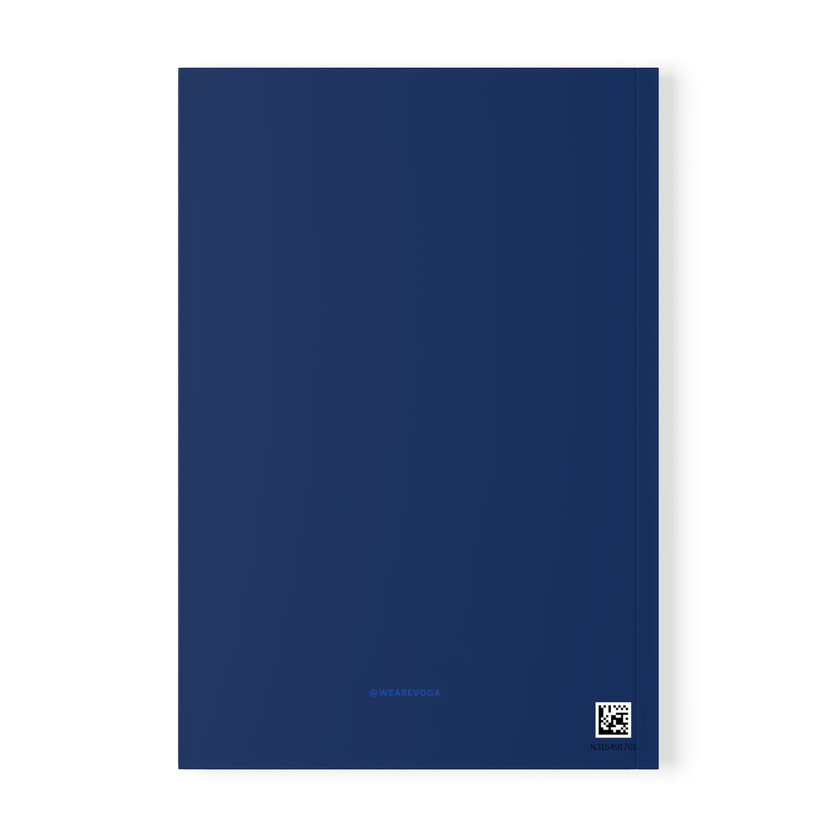 Pilates Boy A5 Notebook — Minimal Blue Softcover Journal for Pilates Lovers