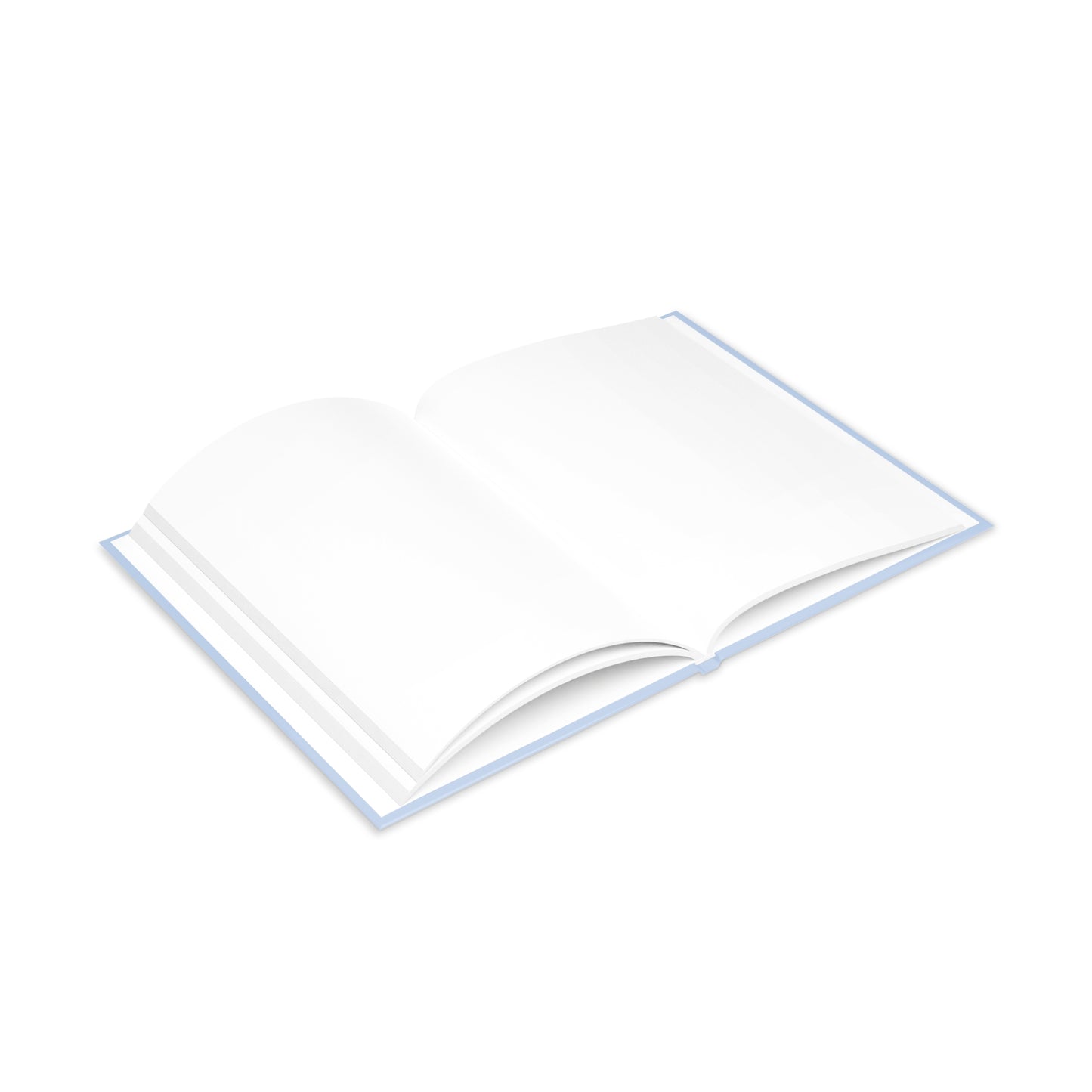 Hardcover Notebook — "I Am a Modern Cinderella" Puffy Cover Journal (Light Blue)