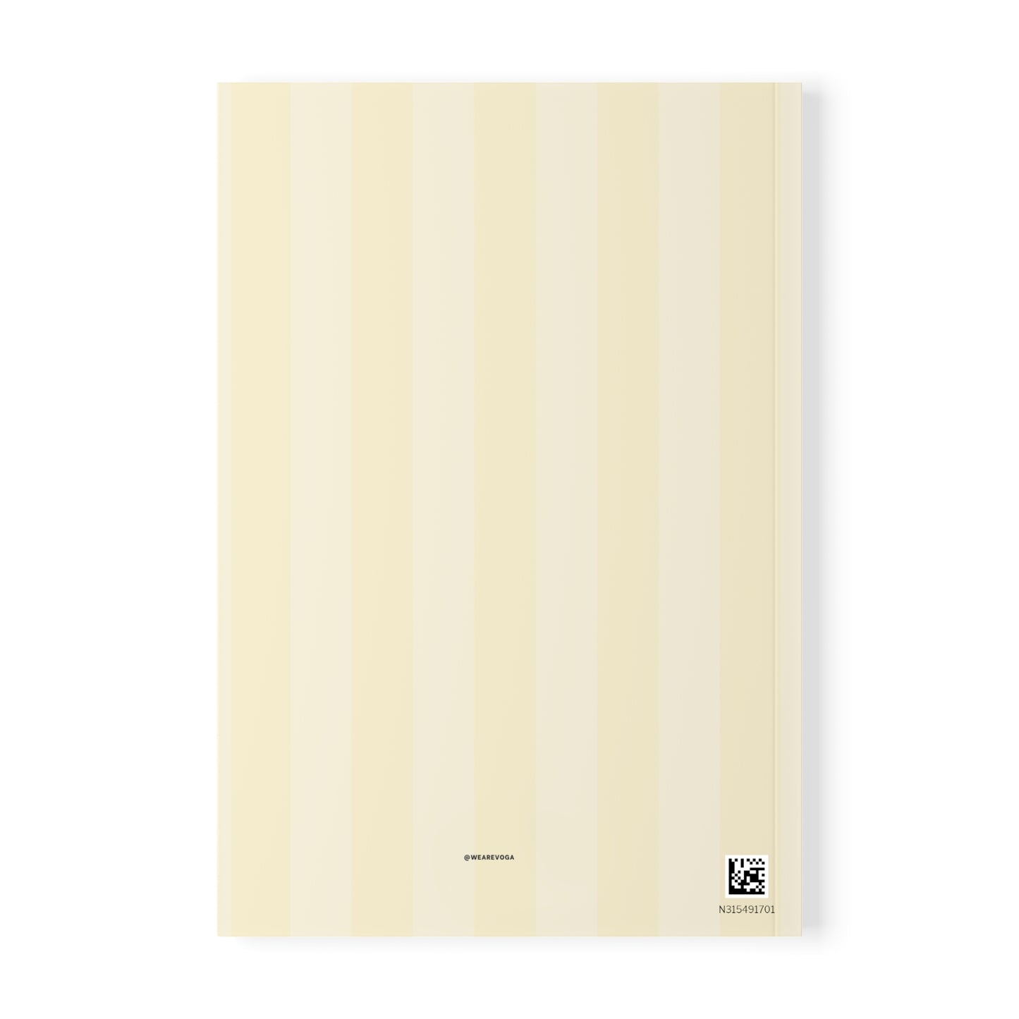 Notebook — 'Life is Good' A5 Softcover Journal (Striped Cream)