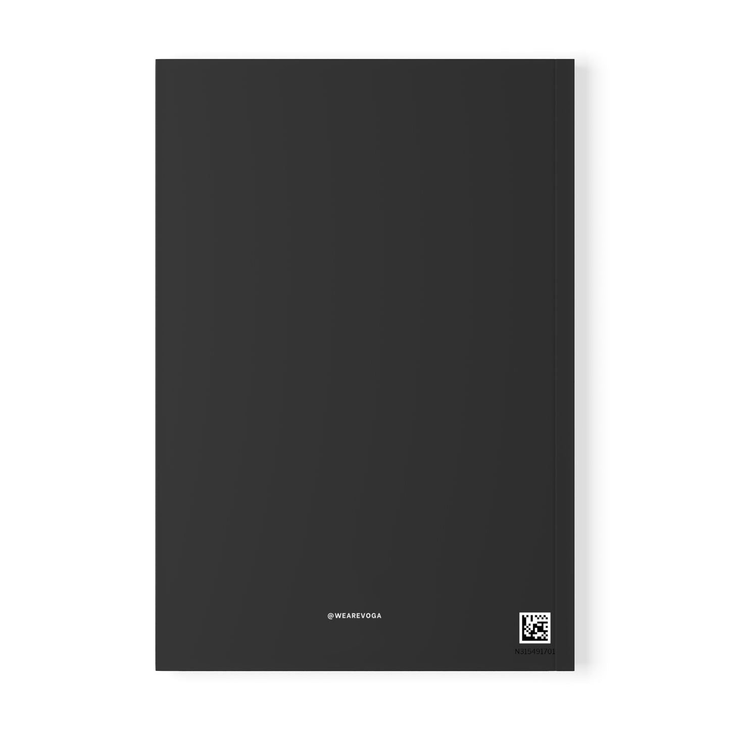 wearevoga A5 Softcover Notebook — Minimal Black Journal for Notes & Planning
