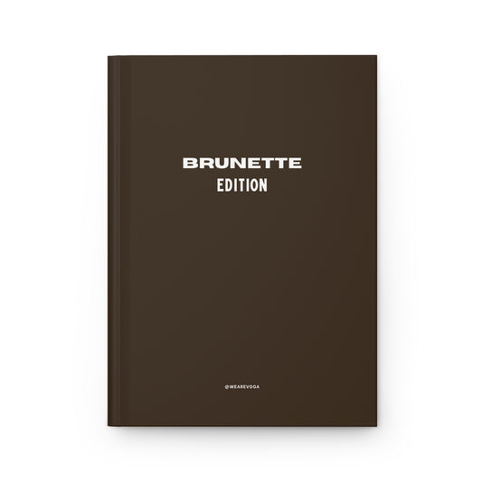 Brunette Edition Hardcover Journal – Matte Brown Notebook