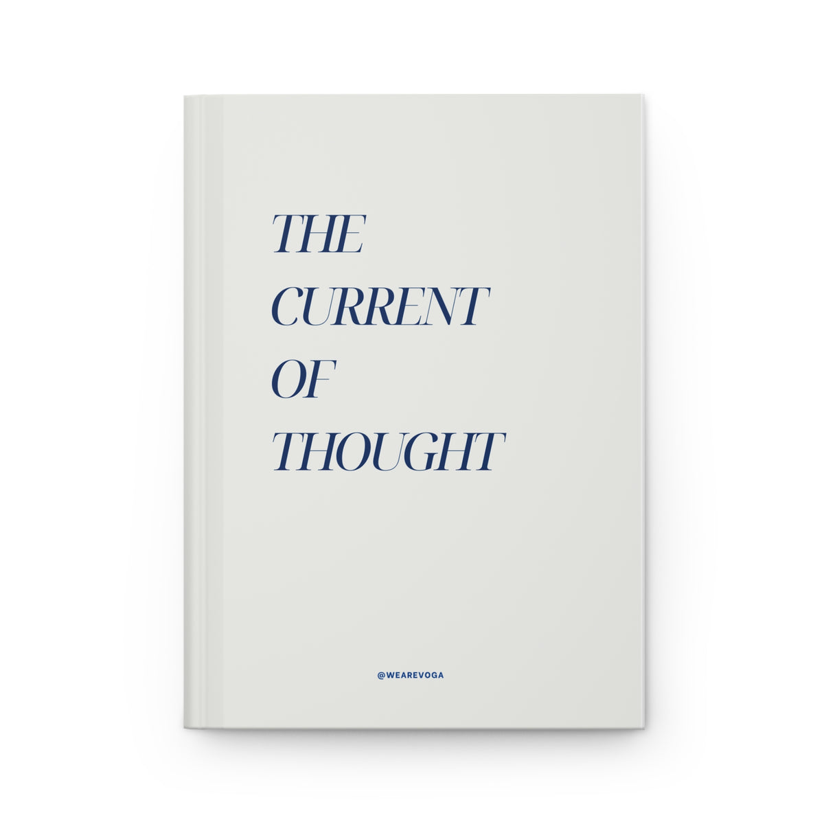 The Current of Thought Hardcover Journal — Minimalist Matte Notebook for Reflection & Ideas