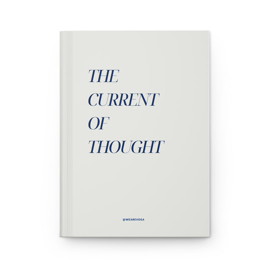 The Current of Thought Hardcover Journal — Minimalist Matte Notebook for Reflection & Ideas