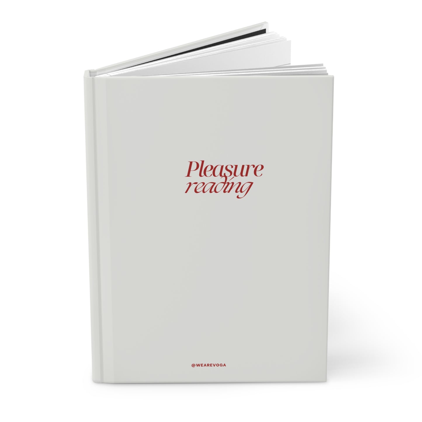 Pleasure Reading Hardcover Journal — Lined Matte Notebook for Book Lovers