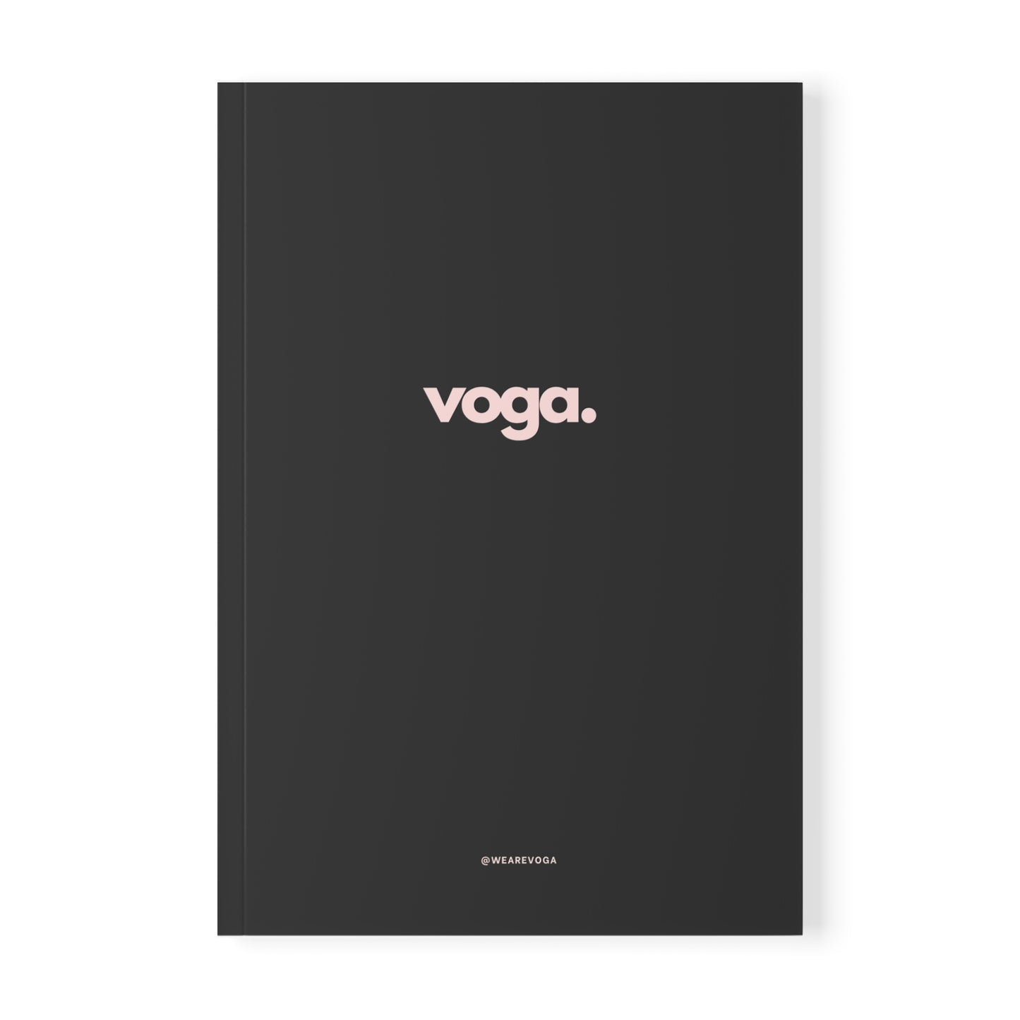 Voga. A5 Softcover Notebook — Minimal Black Journal for Notes & Planning