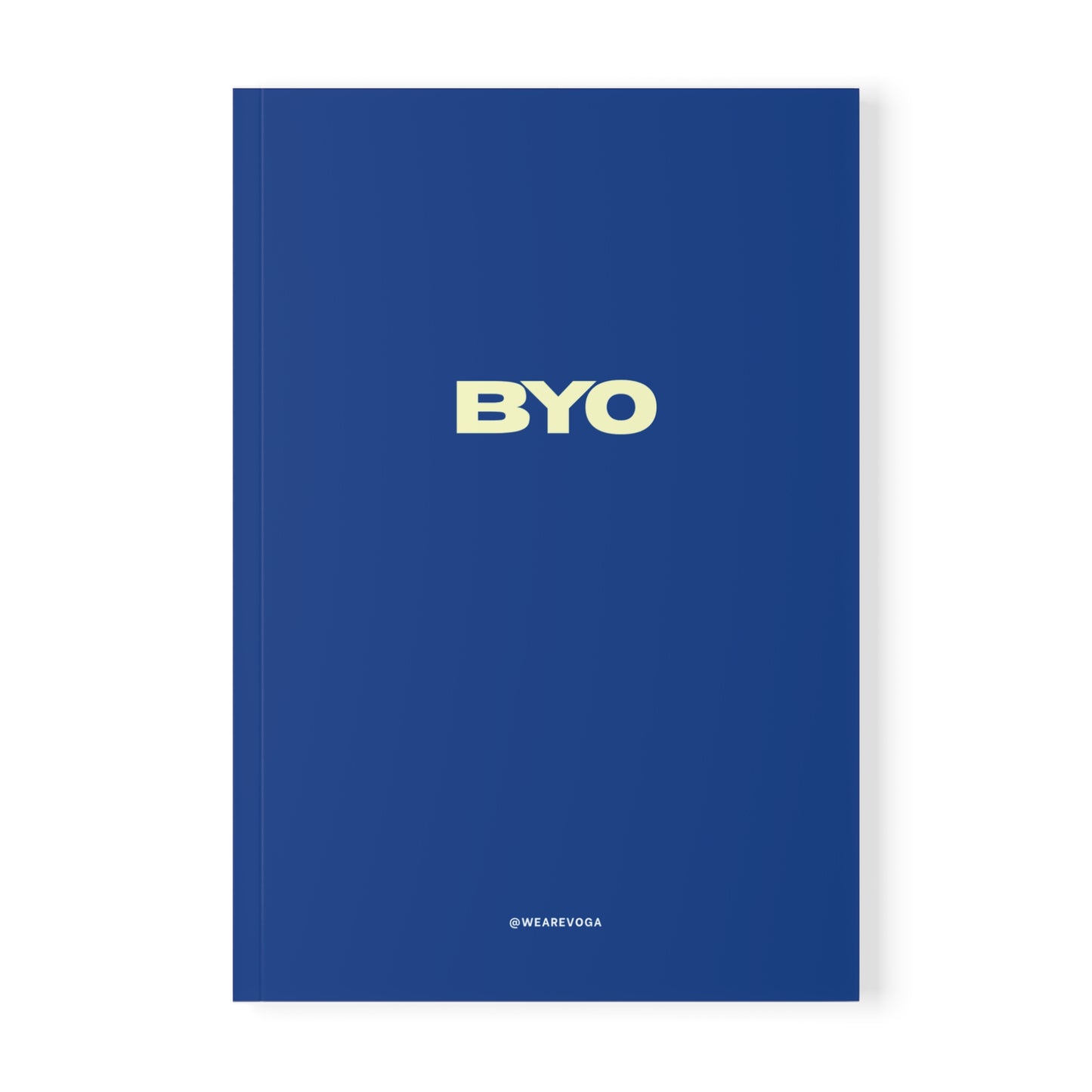 BYO A5 Softcover Notebook — Minimal Navy Journal for Notes & Ideas