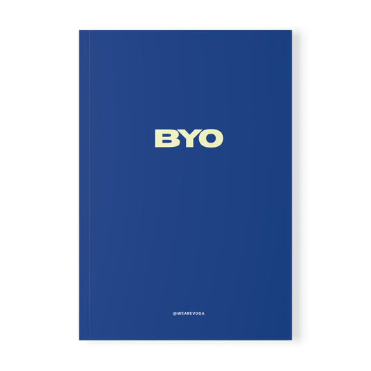 BYO A5 Softcover Notebook — Minimal Navy Journal for Notes & Ideas