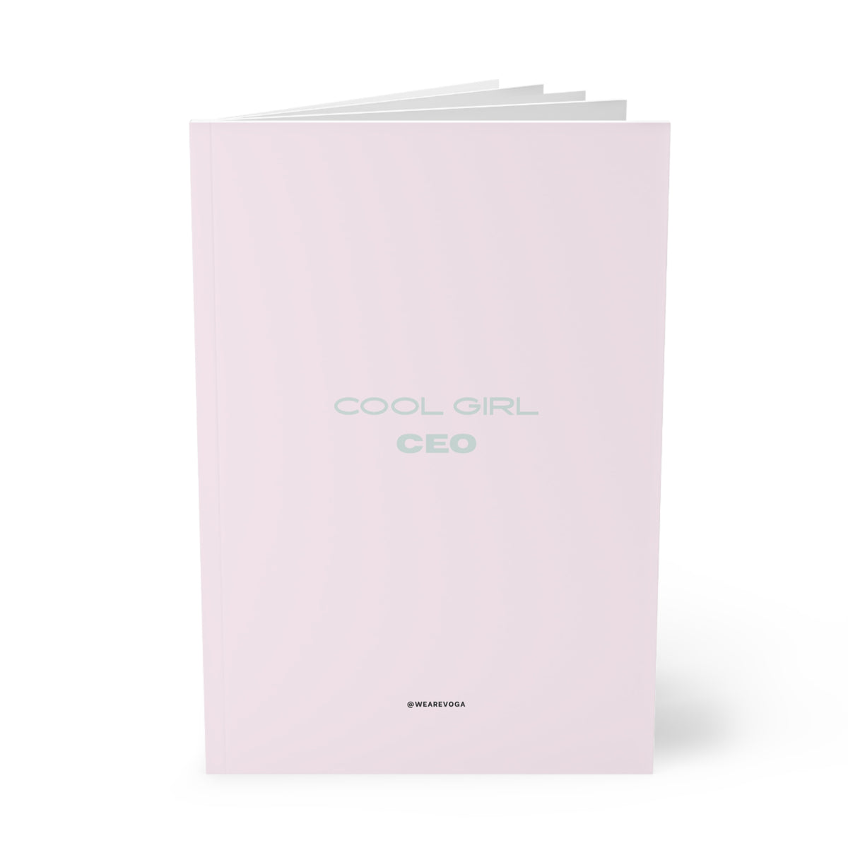 Cool Girl CEO Softcover Notebook — A5 Pink Notebook for Boss Baddies