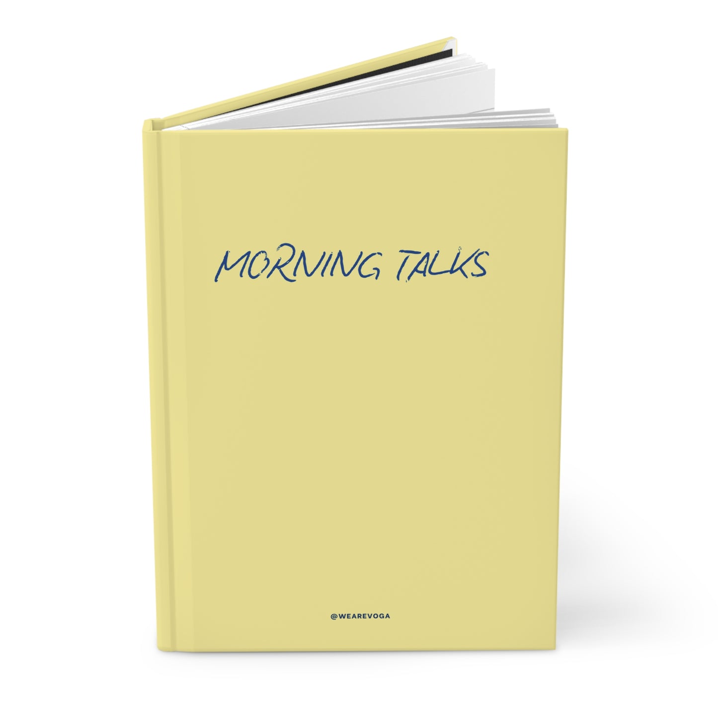 Morning Talks Hardcover Journal — Lined Matte Notebook for Daily Reflections
