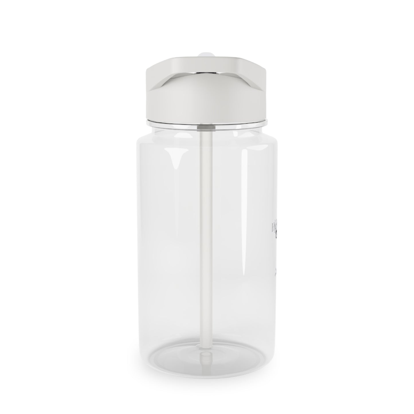 Gourde Hydrate &amp; Glow – Gourde de sport transparente de 710 ml avec bouchon à paille