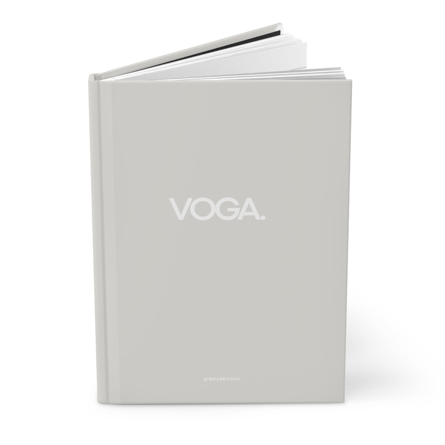 VOGA Minimalist Hardcover Lined Journal — Matte Soft-Grey Notebook for Everyday Notes