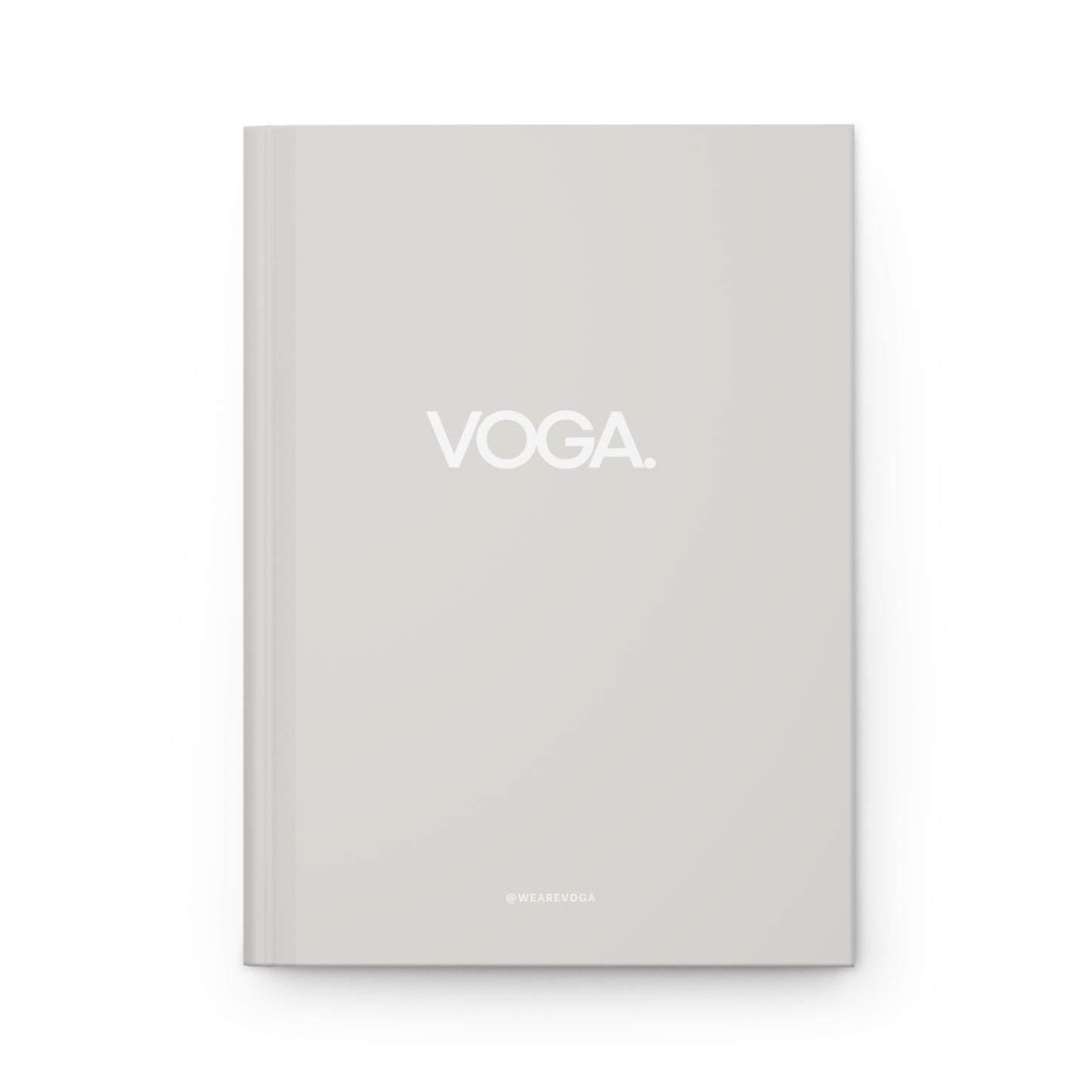 VOGA Minimalist Hardcover Lined Journal — Matte Soft-Grey Notebook for Everyday Notes