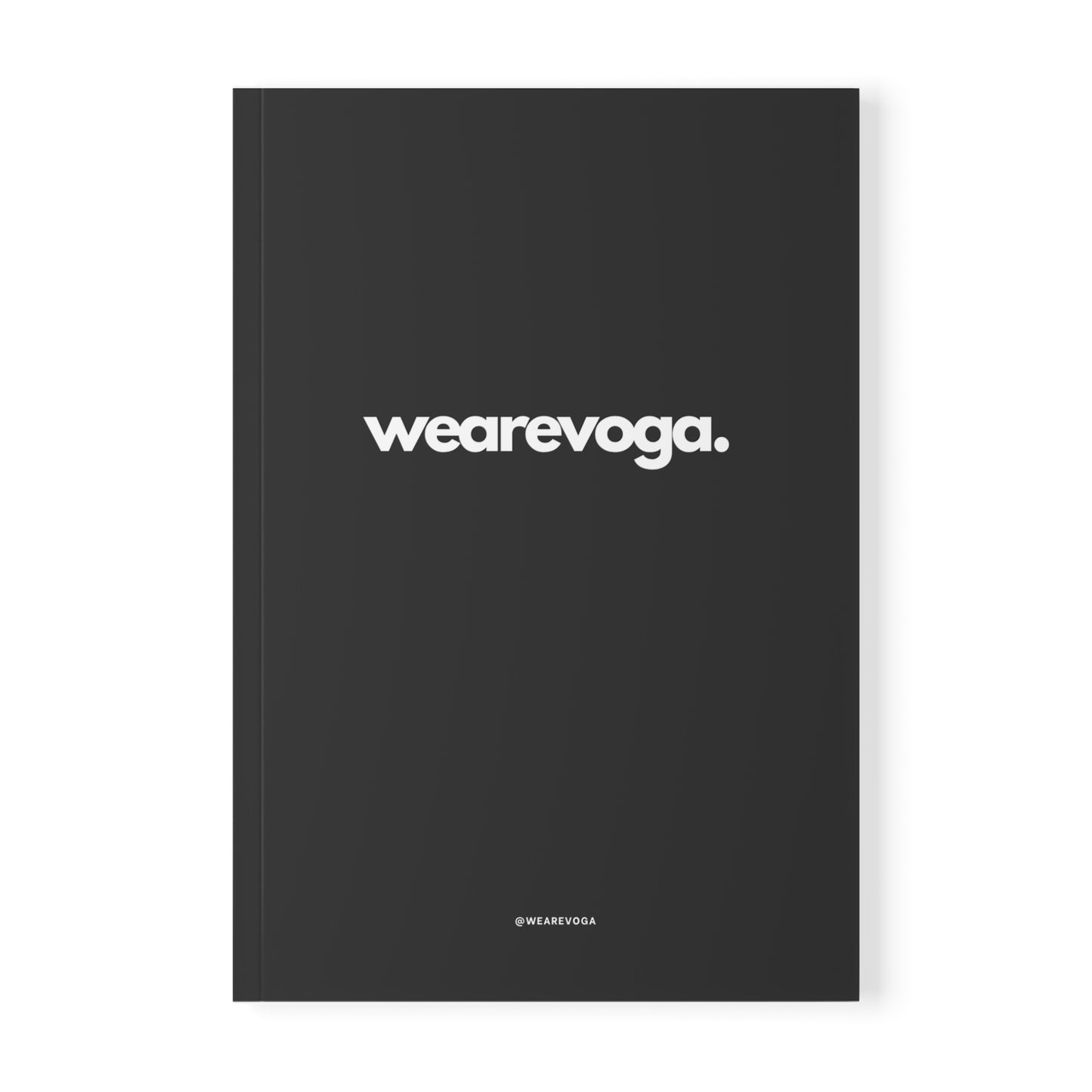 wearevoga A5 Softcover Notebook — Minimal Black Journal for Notes & Planning