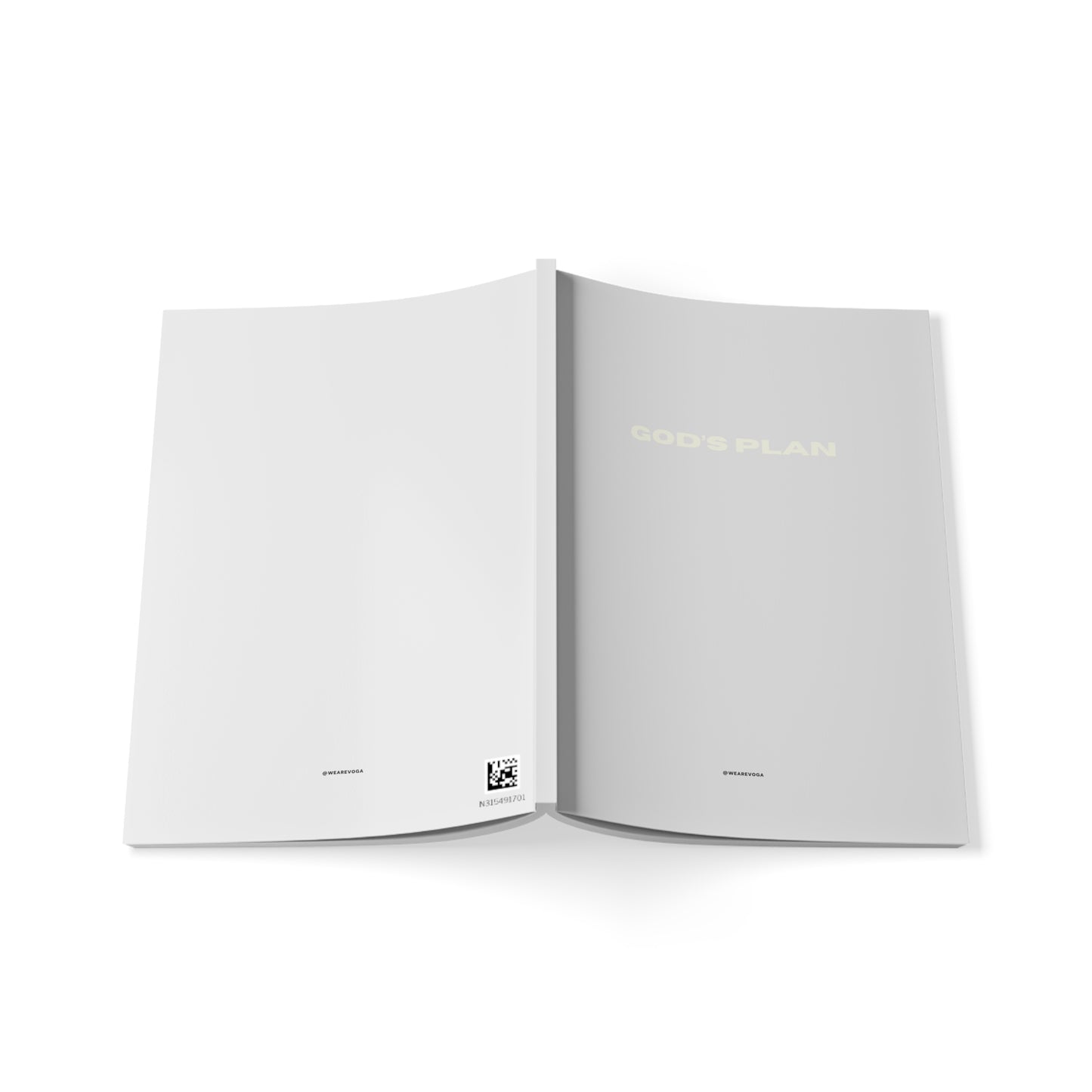 God's Plan A5 Softcover Notebook — Minimal Inspirational Journal