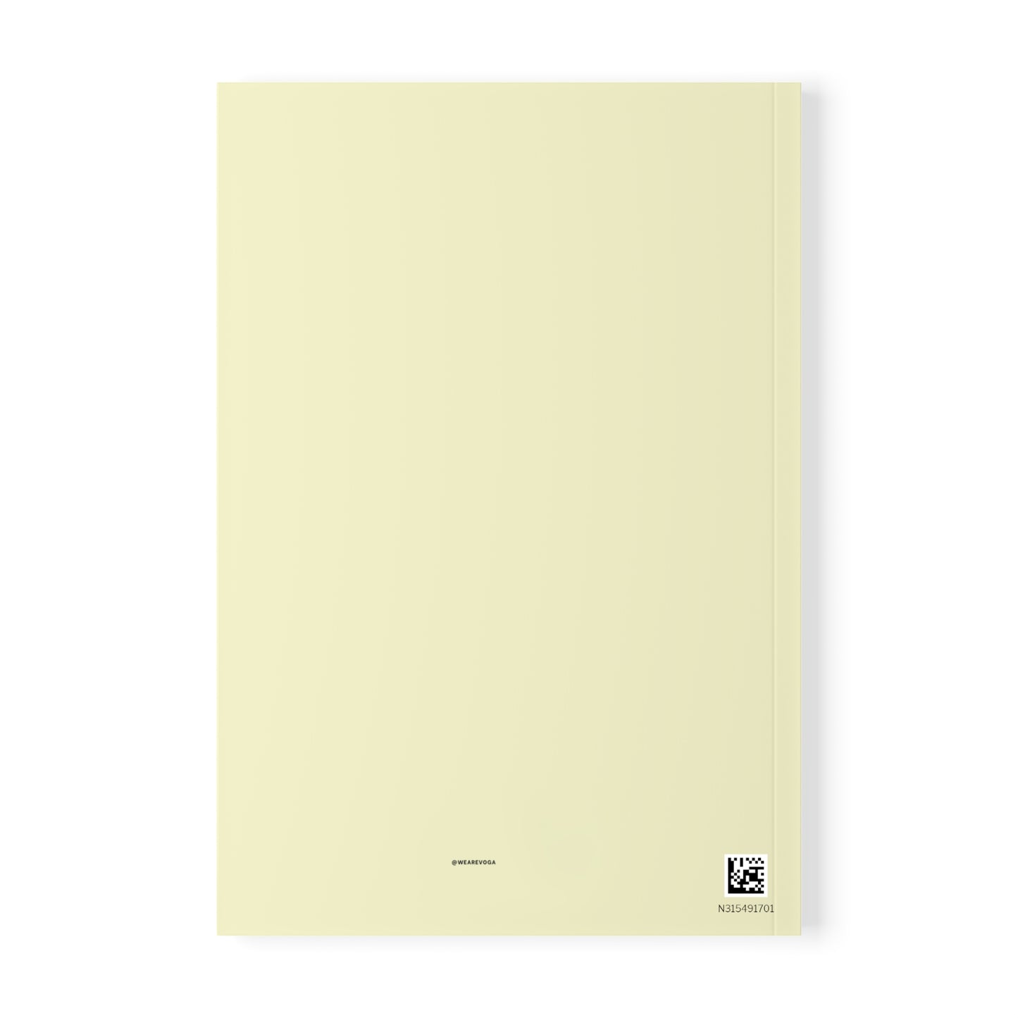 Butter Yellow A5 Notebook — "Everything Hallelujah" Minimal Softcover Journal