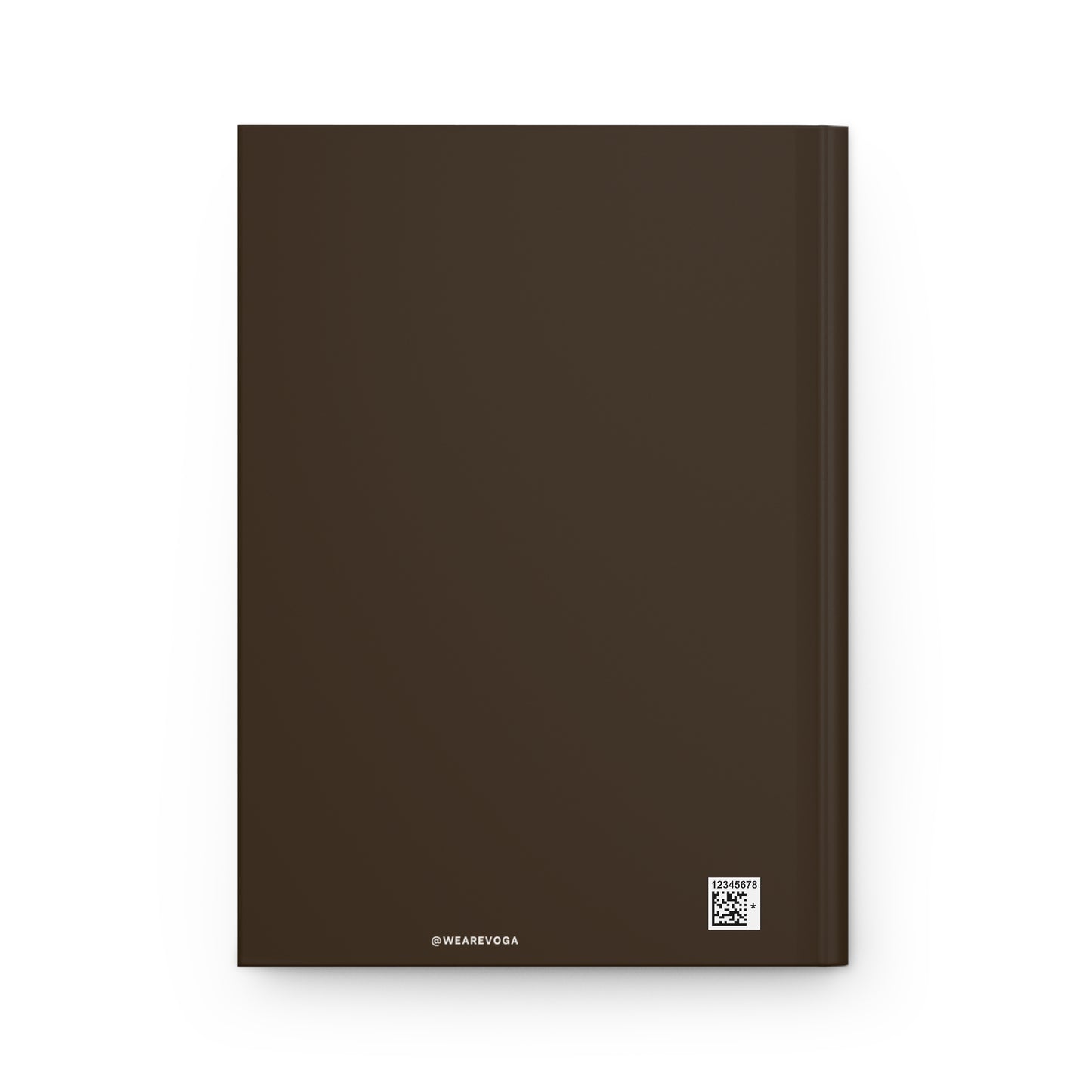 Brunette Edition Hardcover Journal – Matte Brown Notebook