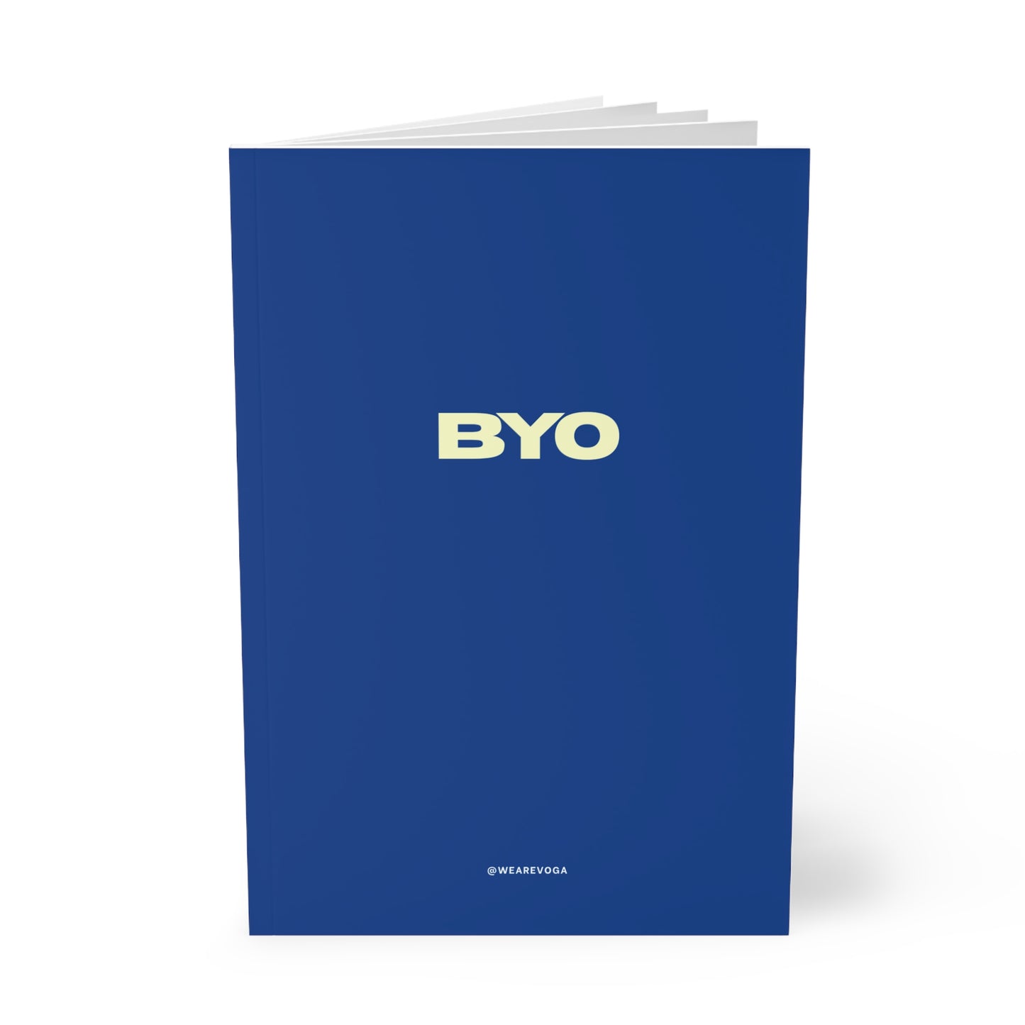 BYO A5 Softcover Notebook — Minimal Navy Journal for Notes & Ideas