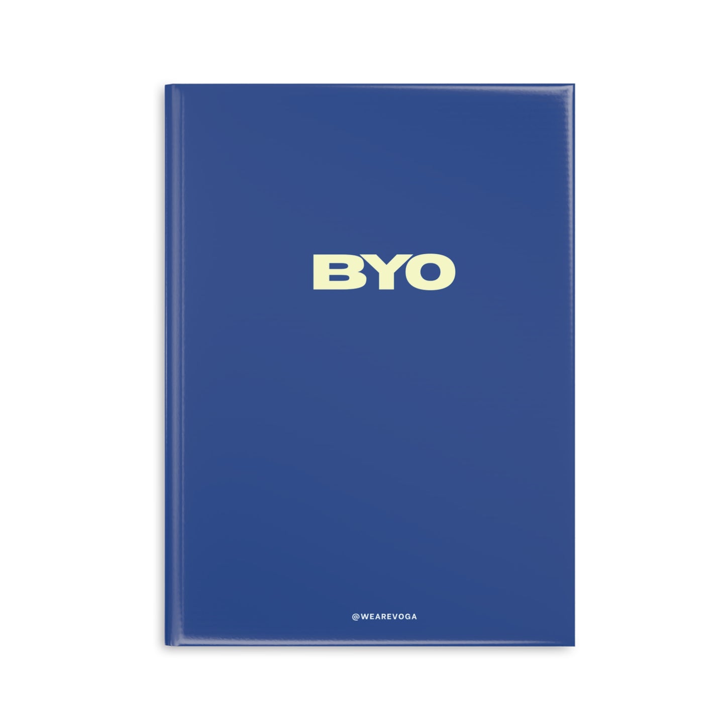 BYO Blue Hardcover Notebook — Puffy Cover Journal for Notes & Planning