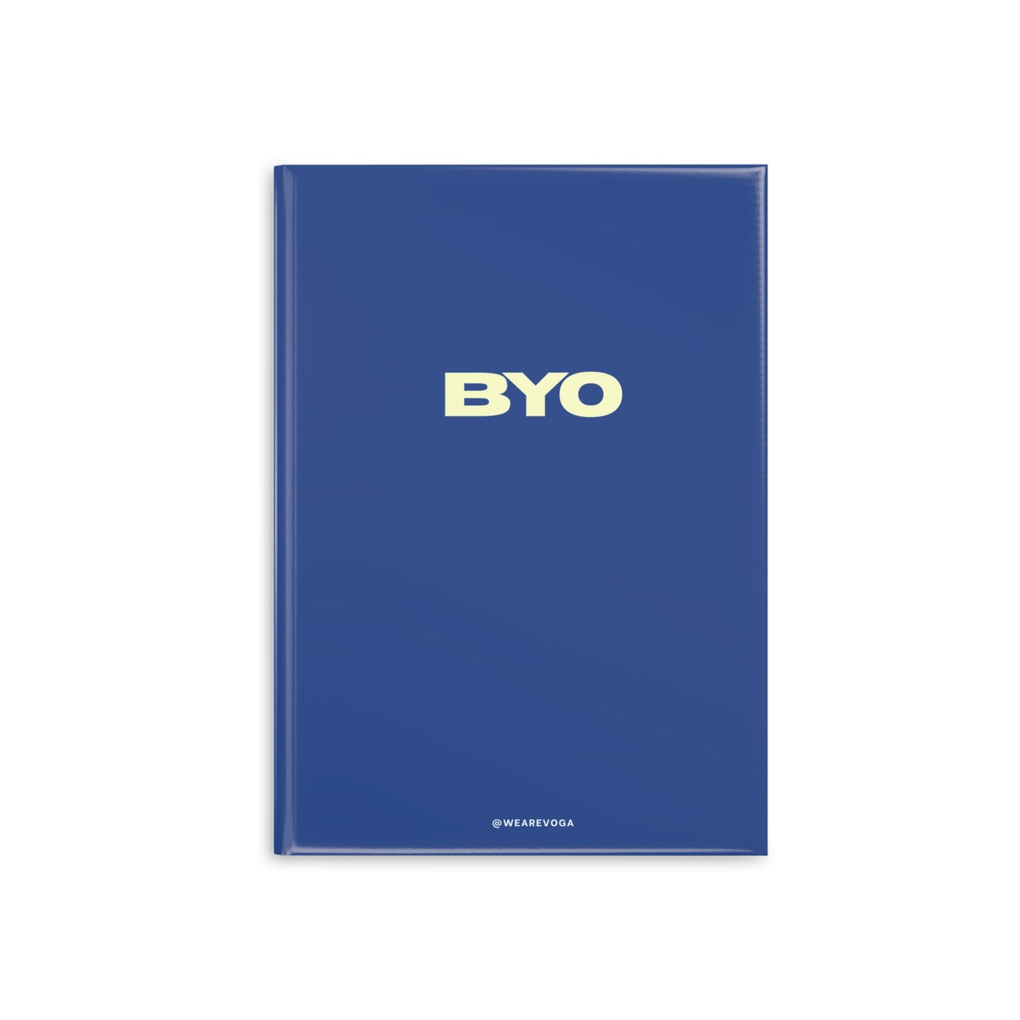 BYO Blue Hardcover Notebook — Puffy Cover Journal for Notes & Planning