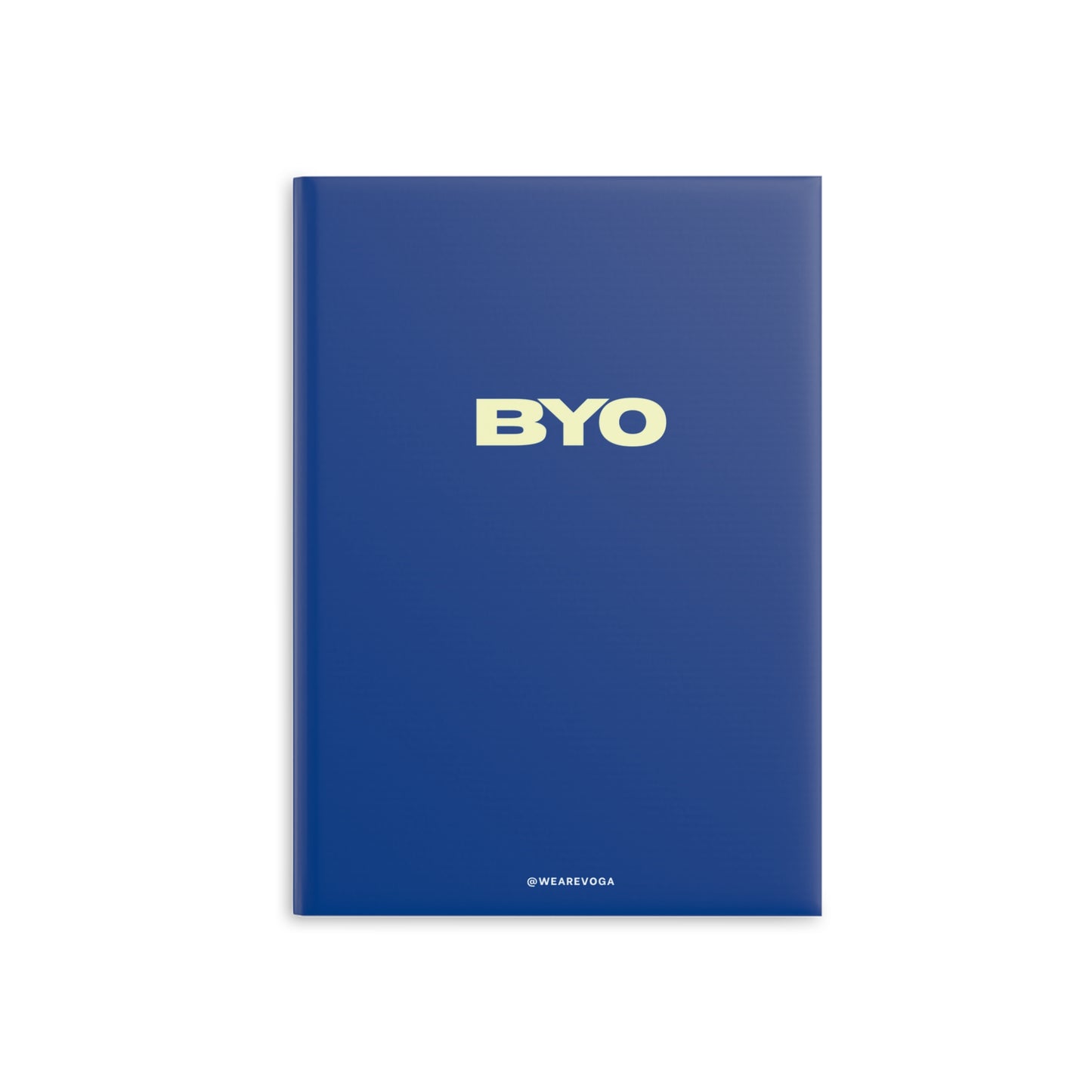 BYO Blue Hardcover Notebook — Puffy Cover Journal for Notes & Planning