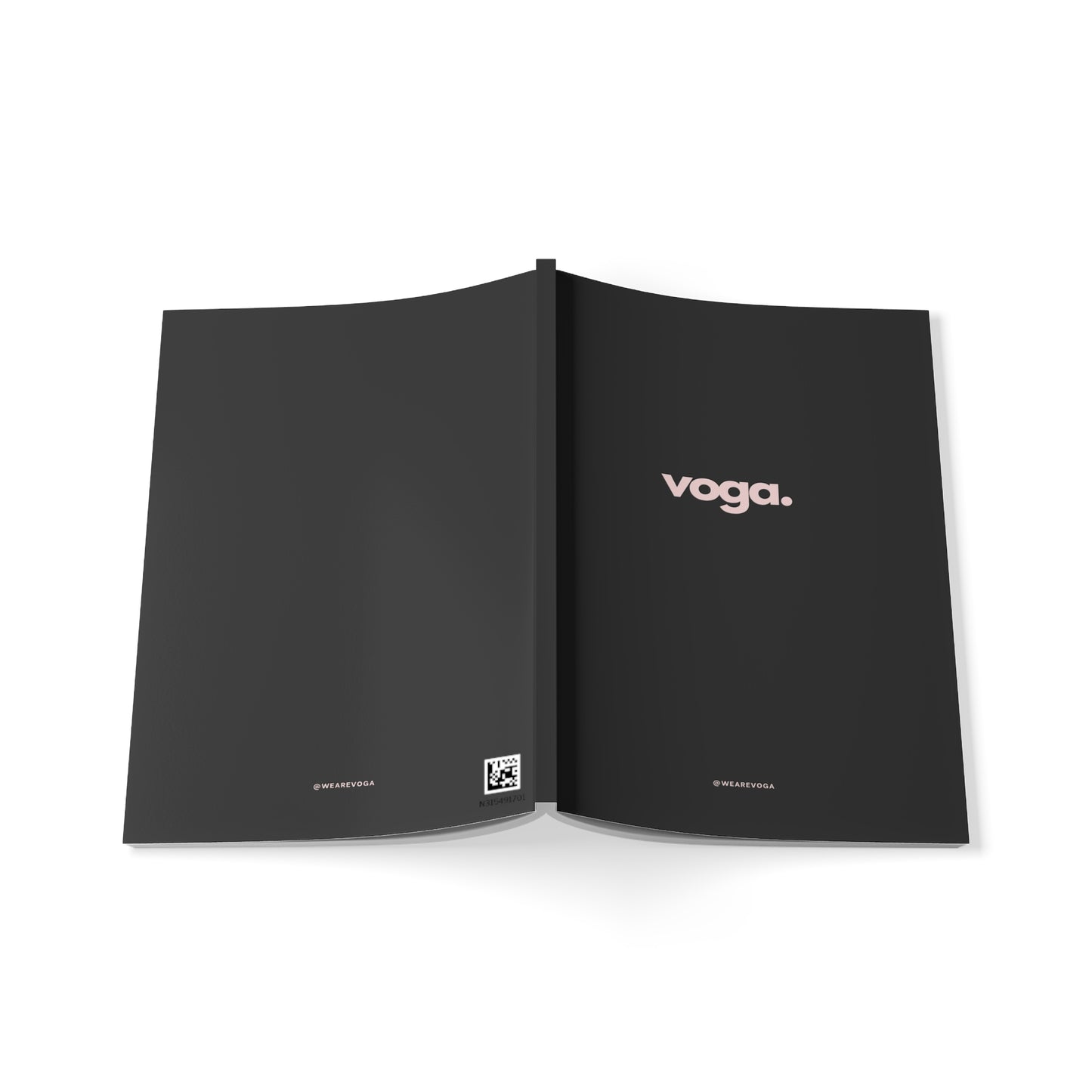 Voga. A5 Softcover Notebook — Minimal Black Journal for Notes & Planning