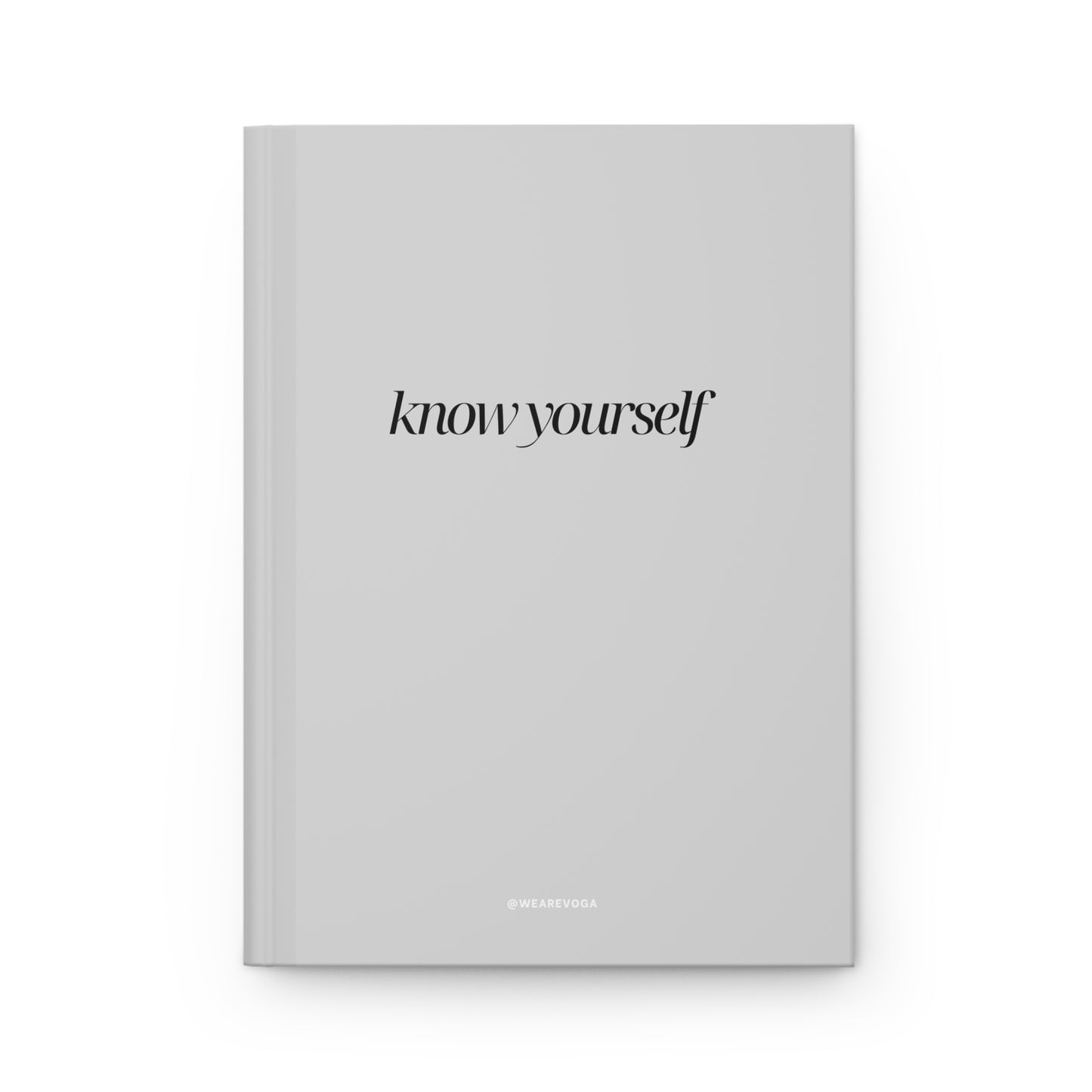 Know Yourself Hardcover Journal — Lined Matte Self-Reflection Notebook
