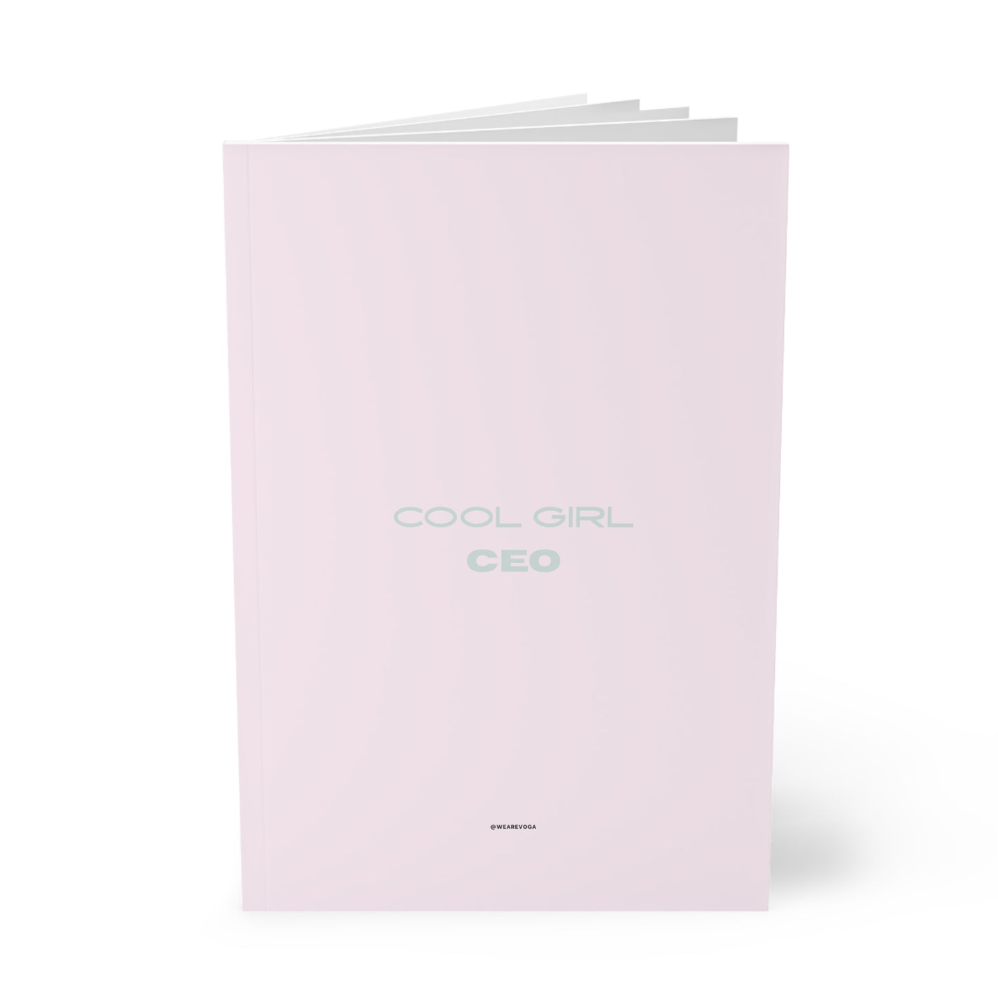 Cool Girl CEO Softcover Notebook — A5 Pink Notebook for Boss Baddies