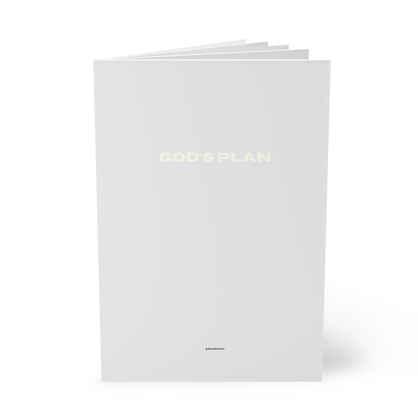 God's Plan A5 Softcover Notebook — Minimal Inspirational Journal