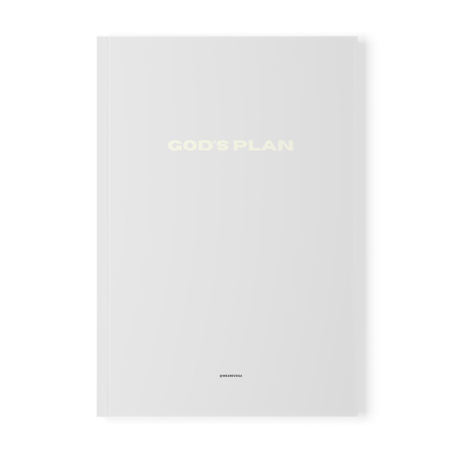 God's Plan A5 Softcover Notebook — Minimal Inspirational Journal