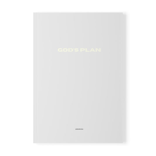 God's Plan A5 Softcover Notebook — Minimal Inspirational Journal