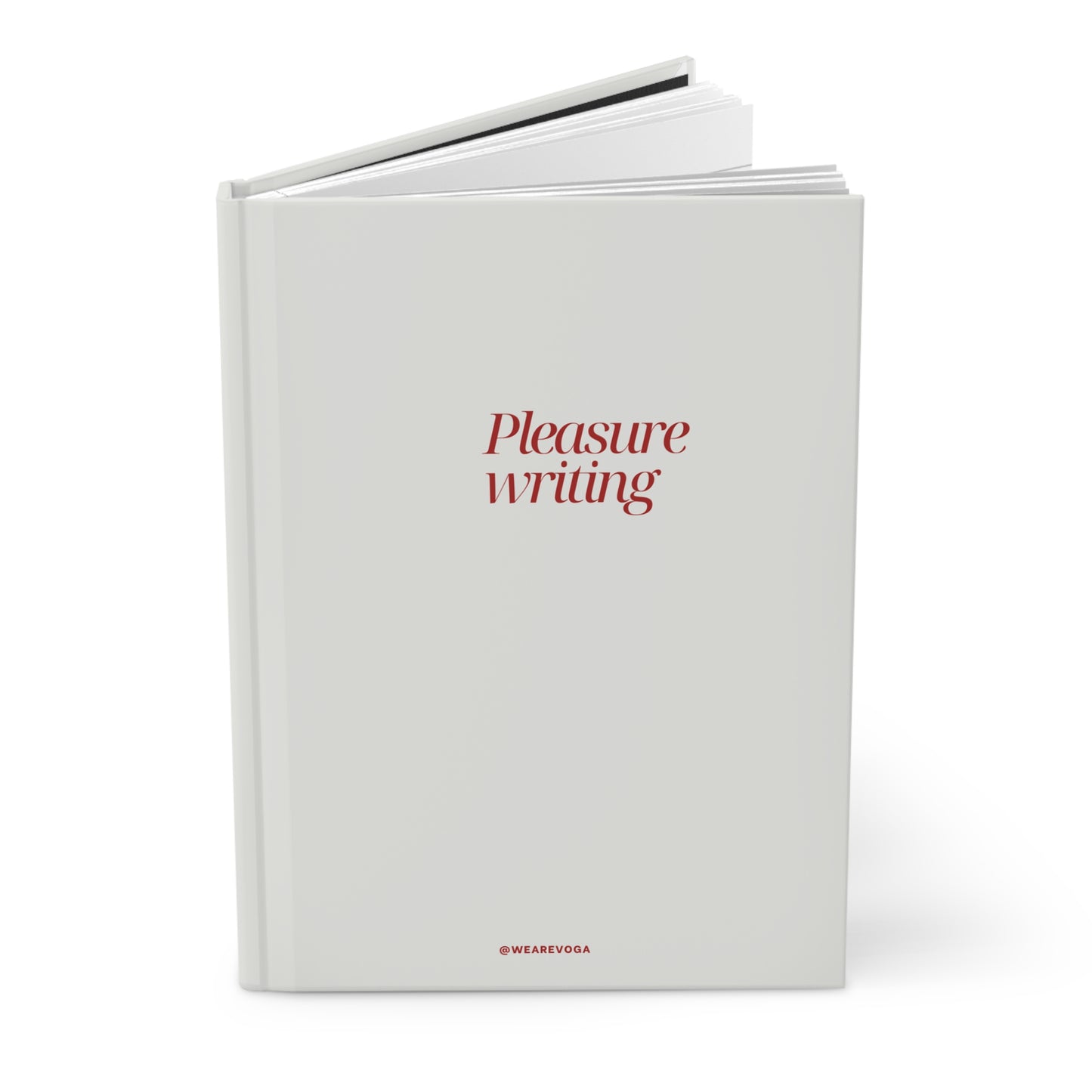 Pleasure Writing Hardcover Journal — Lined Matte Notebook for Daily Writing & Journaling
