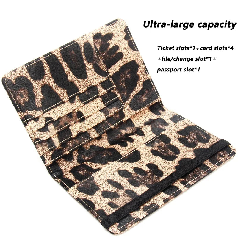 Leopard Passport Cover RFID