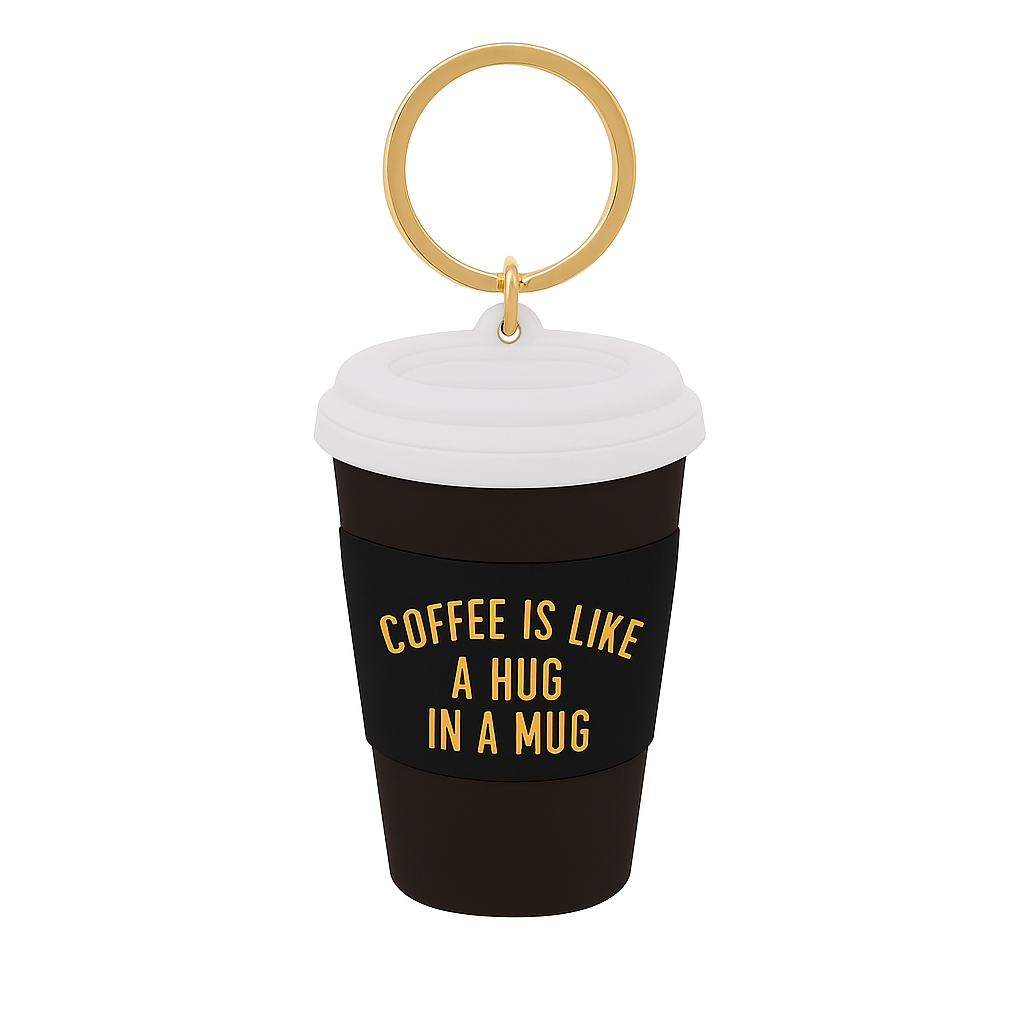 Porte-clés tasse à café – Un câlin dans une tasse