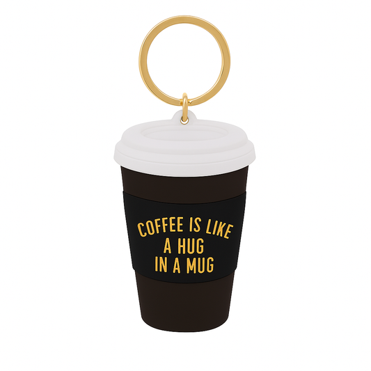 Porte-clés tasse à café – Un câlin dans une tasse